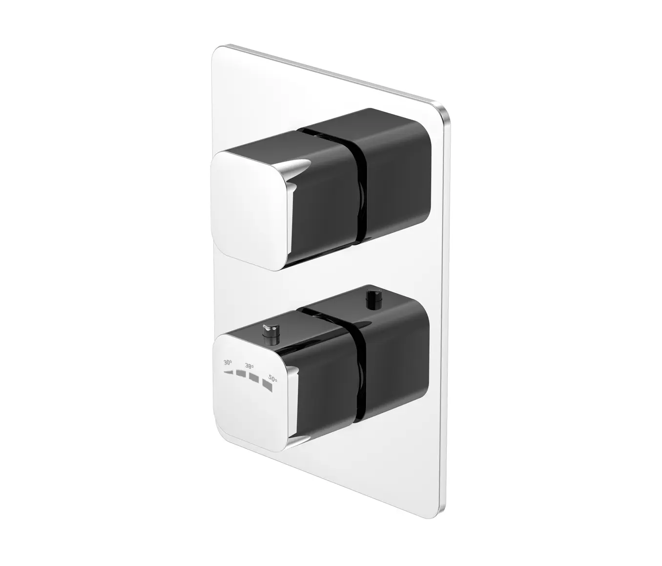 Steinberg - 230 4123 Finish set for concealed thermostatic mixer with 3 way diverter