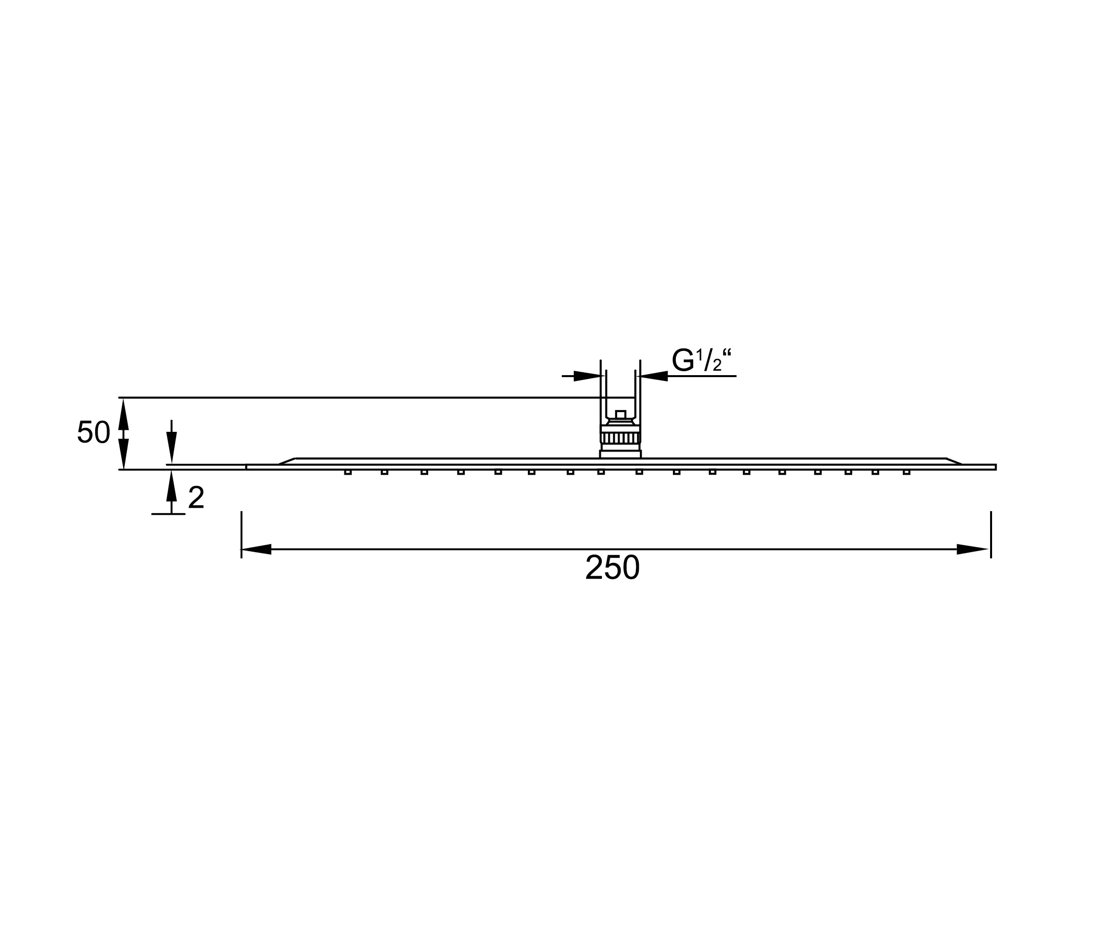 Steinberg - 390 1687 Regenbrause ultraflach, ø 250 mm