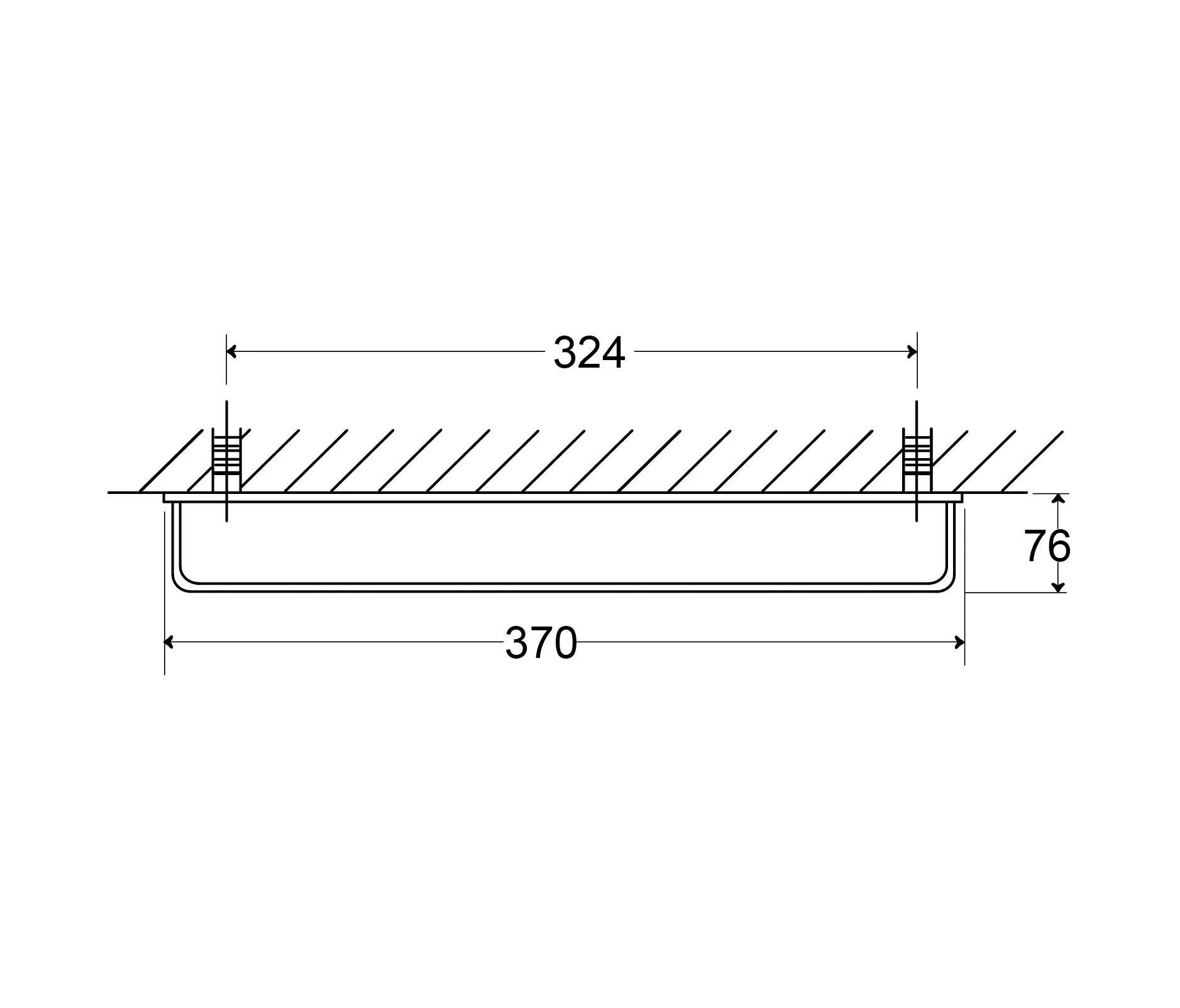 Steinberg - 450 2640 Towel bar 324 mm