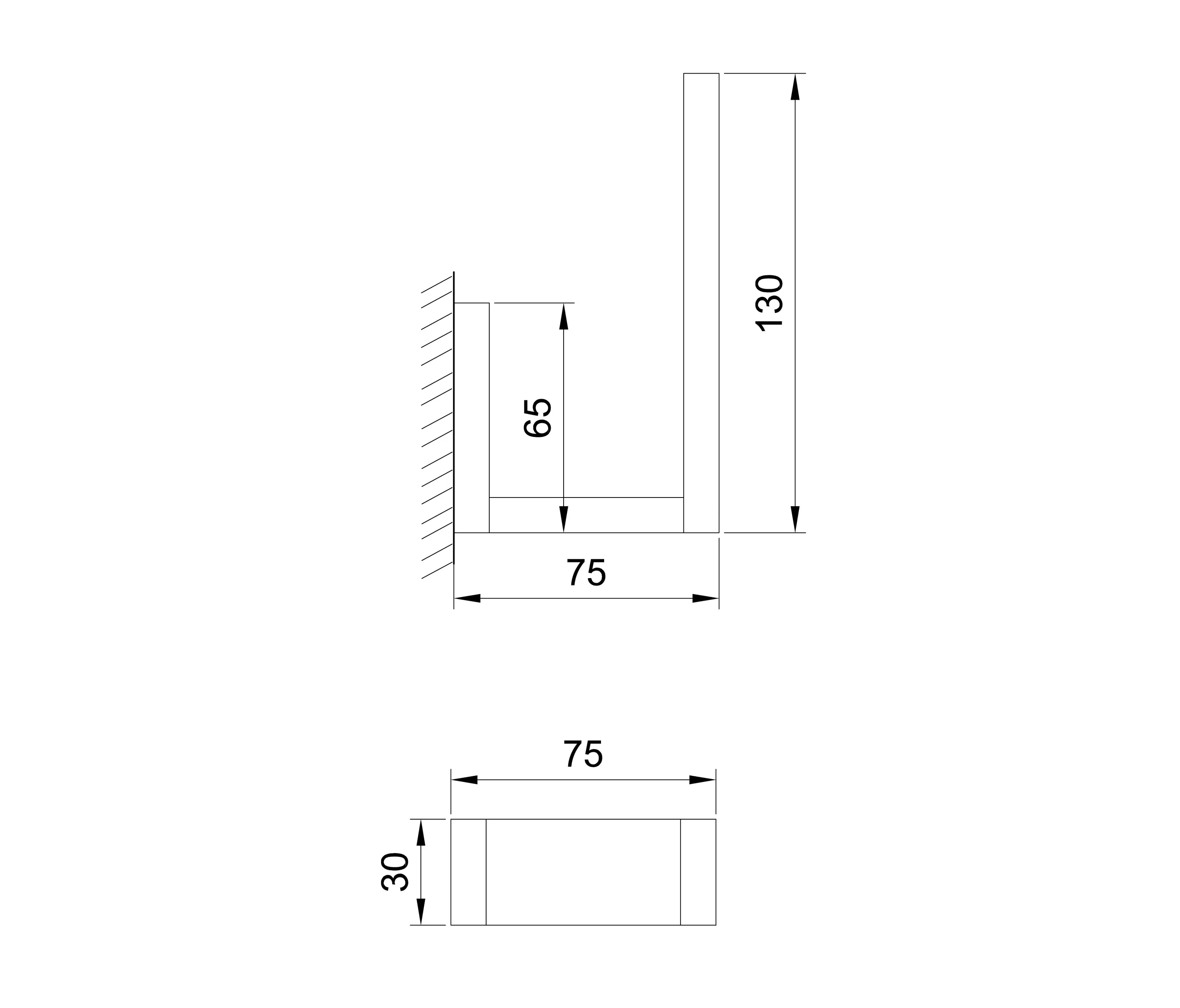 Steinberg - 460 2850 Spare toilet roll holder