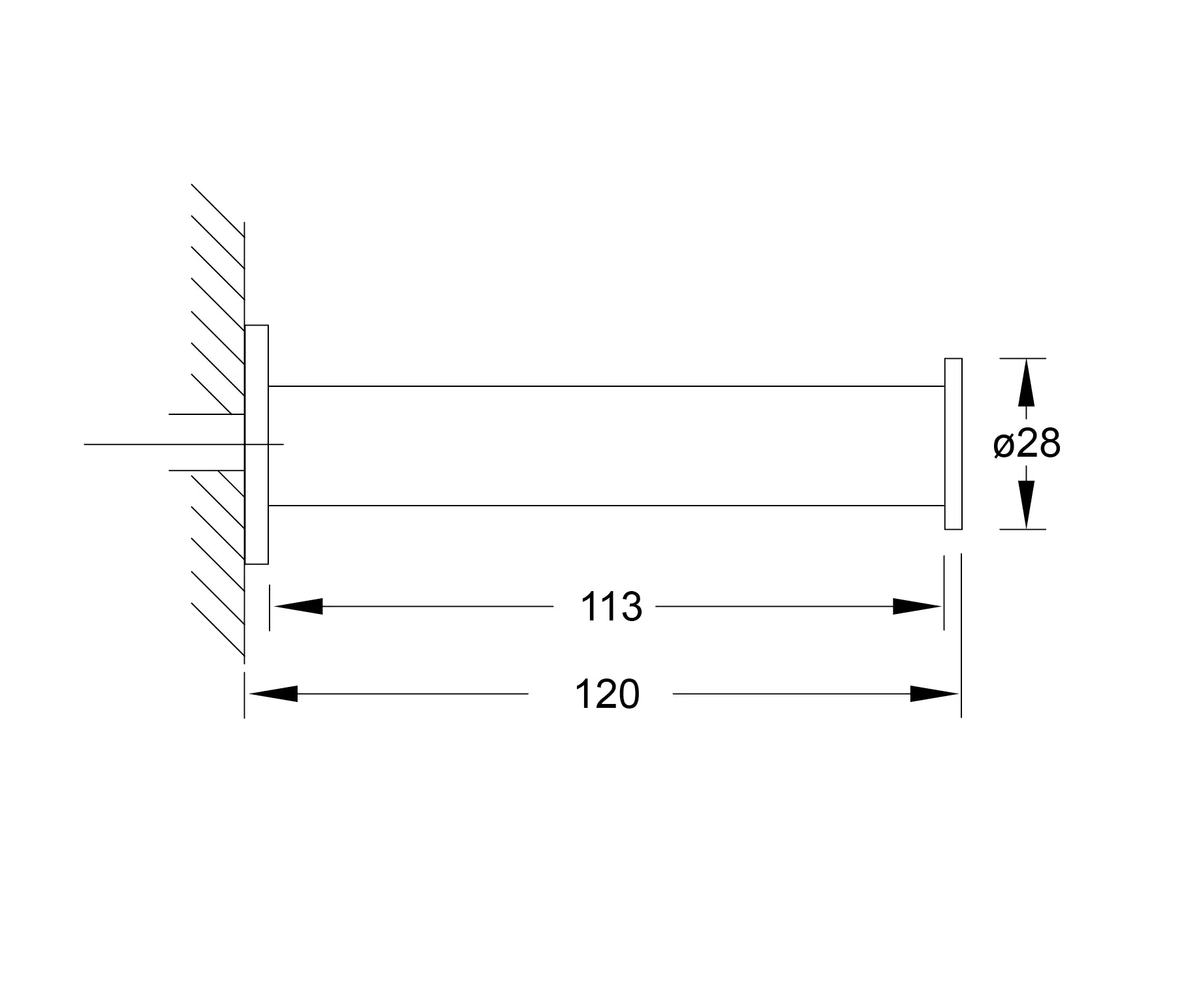 Steinberg - 650 2850 Spare toilet roll holder