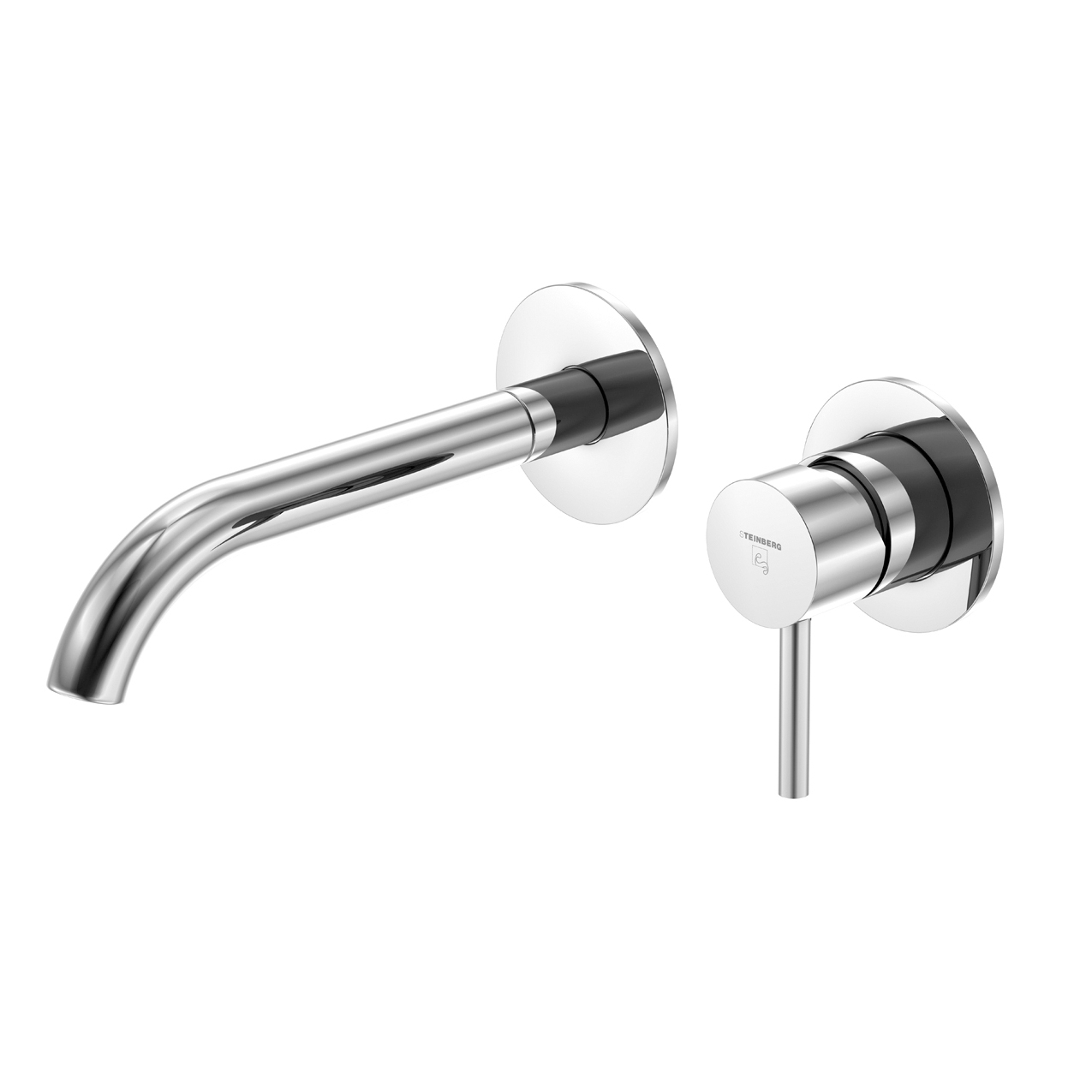 Display product 100 1814 3 Wall mounted single lever basin mixer (Finish set) from manufacturer Steinberg