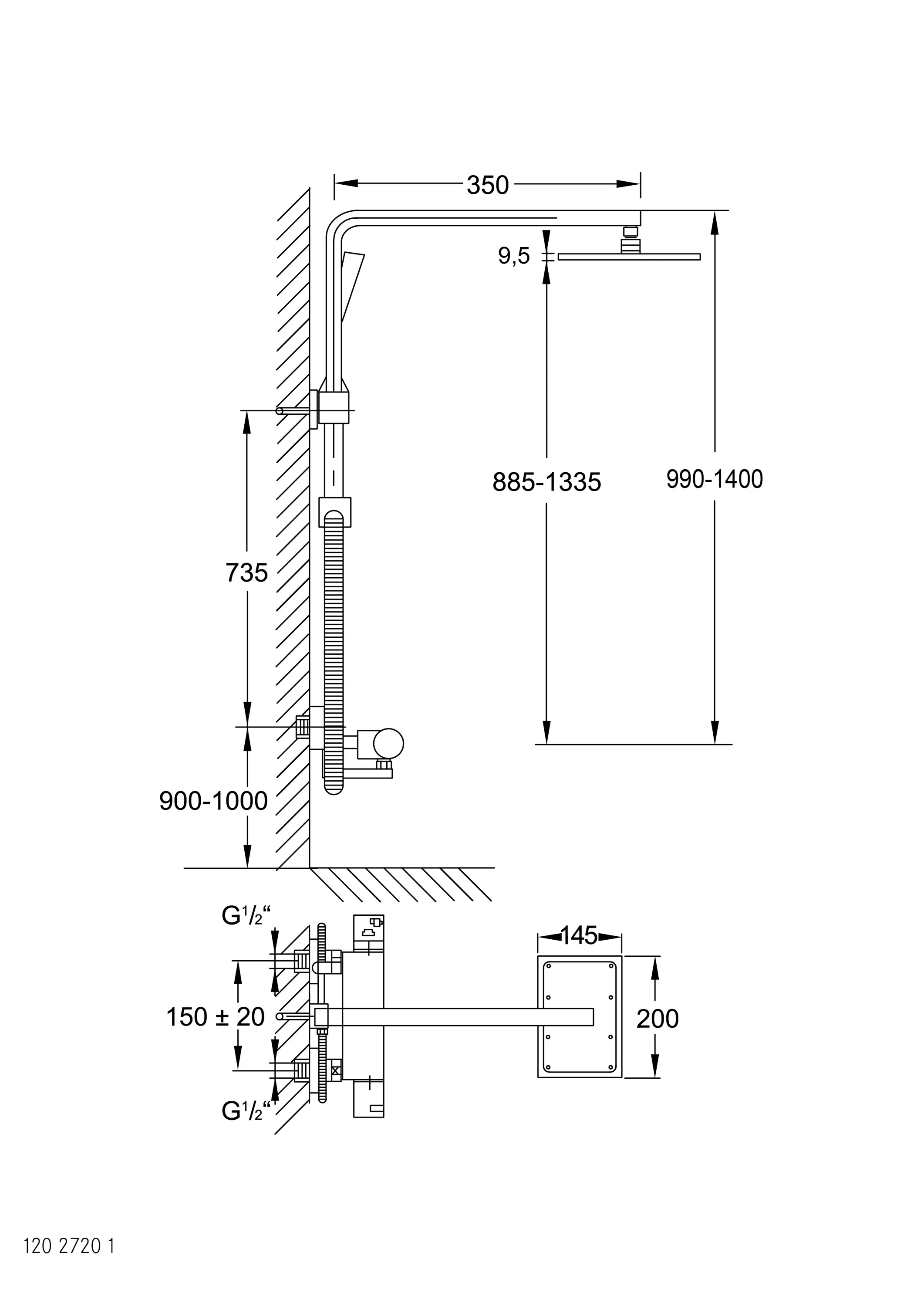 Steinberg - 120 2720 1 Shower set