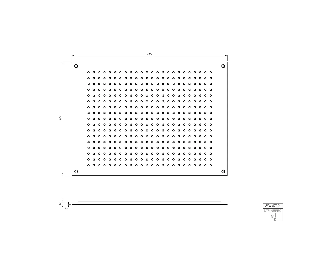 Steinberg - 390 6712 Relax Rain Regenpaneel