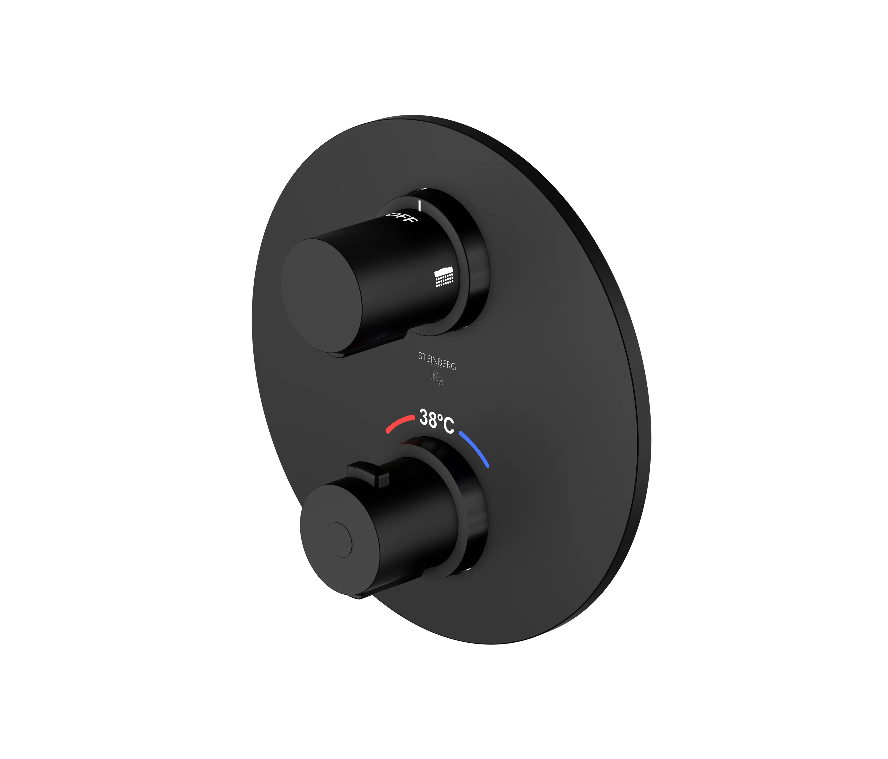 Steinberg - 100 4133 1 S Finish set for concealed thermostatic mixer with 2 way diverter