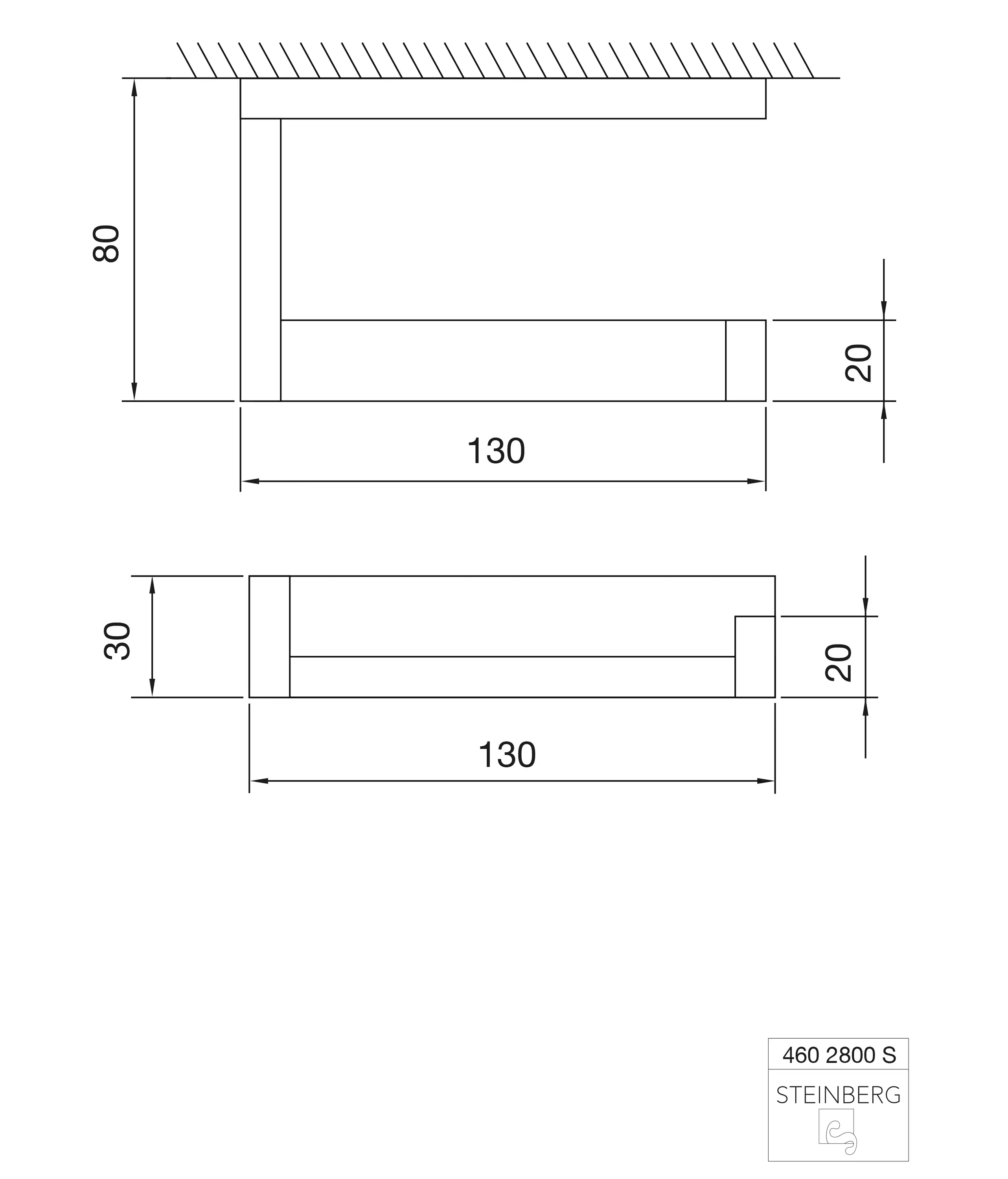 Steinberg - 460 2800 S Papierhalter