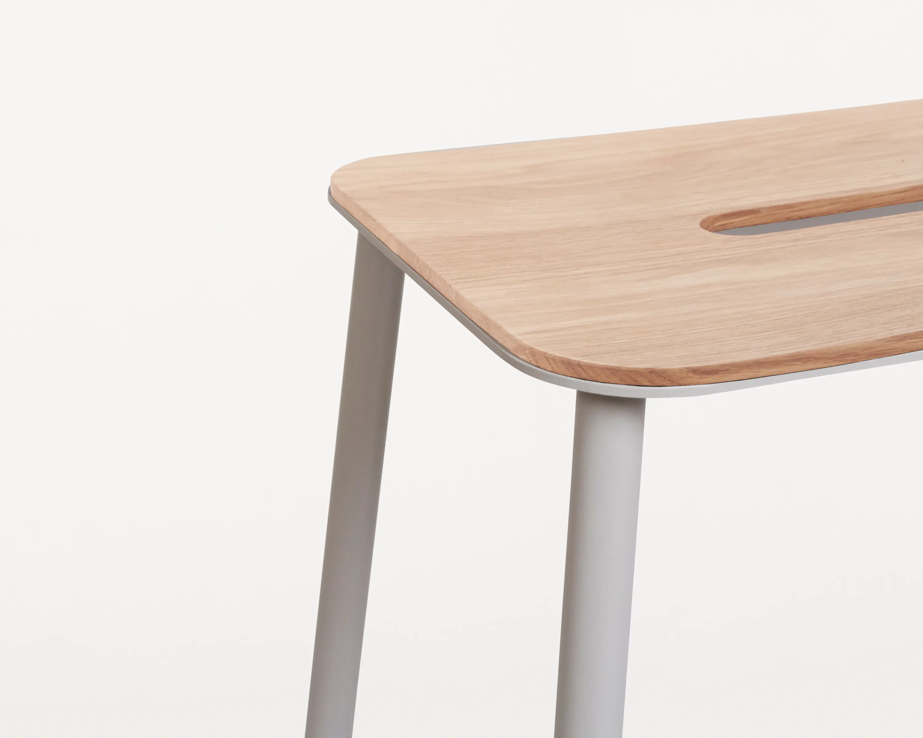 Frama - Adam Stool | Oak | Grey H65 | contract only