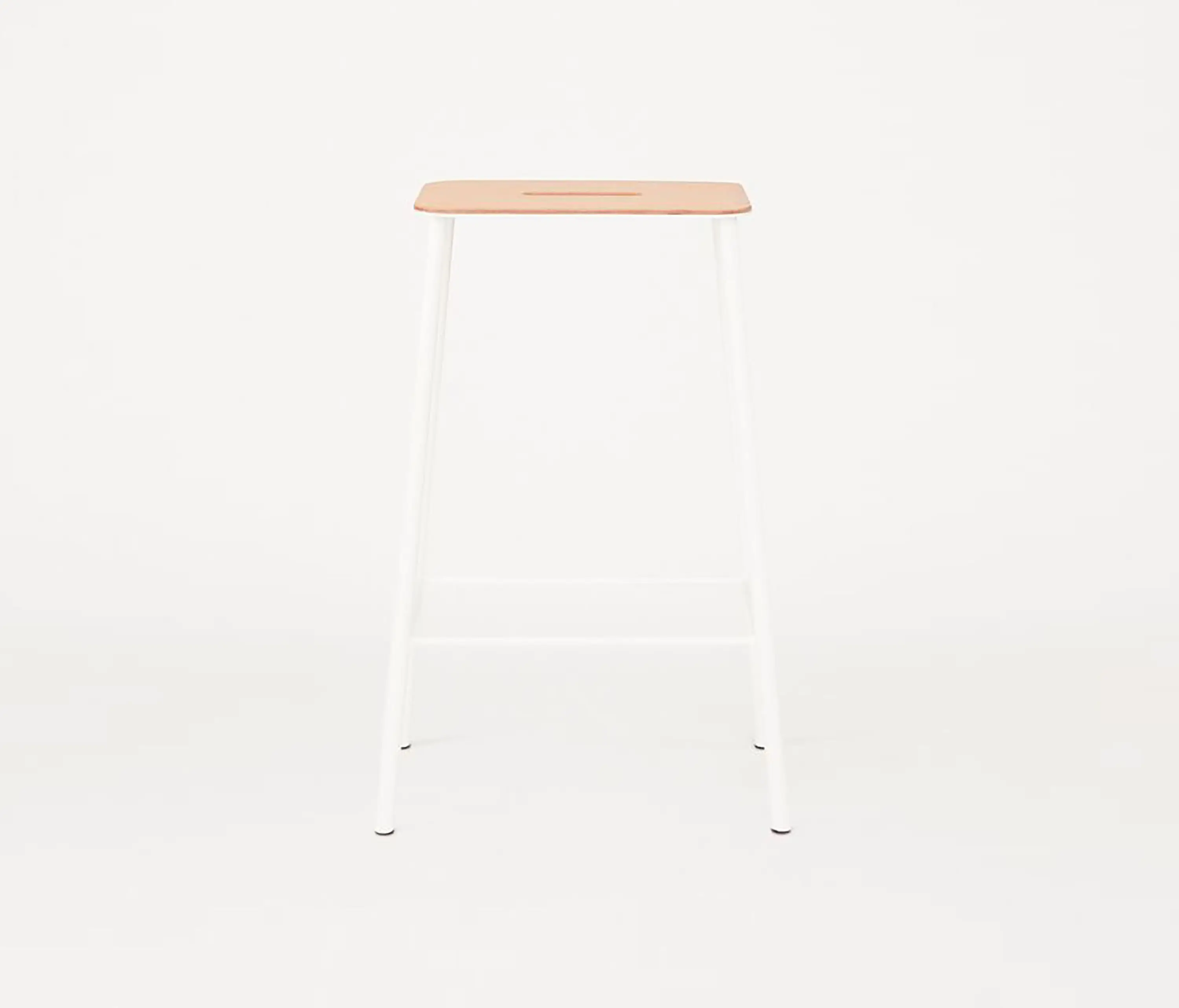 Frama - Adam Stool | Oak | Matt White H65 | contract only