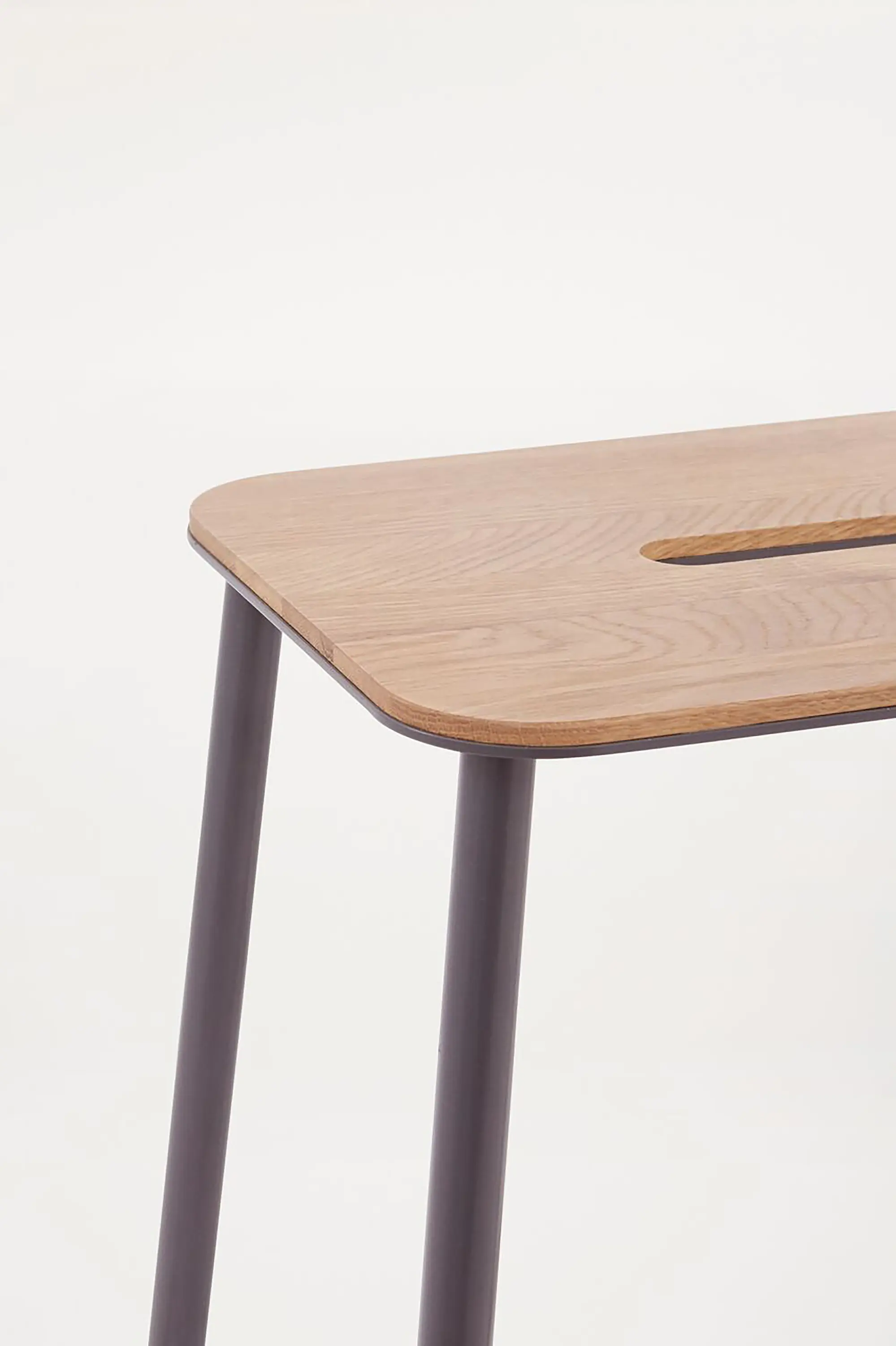 Frama - Adam Stool | Oak | Grey H76 | contract only