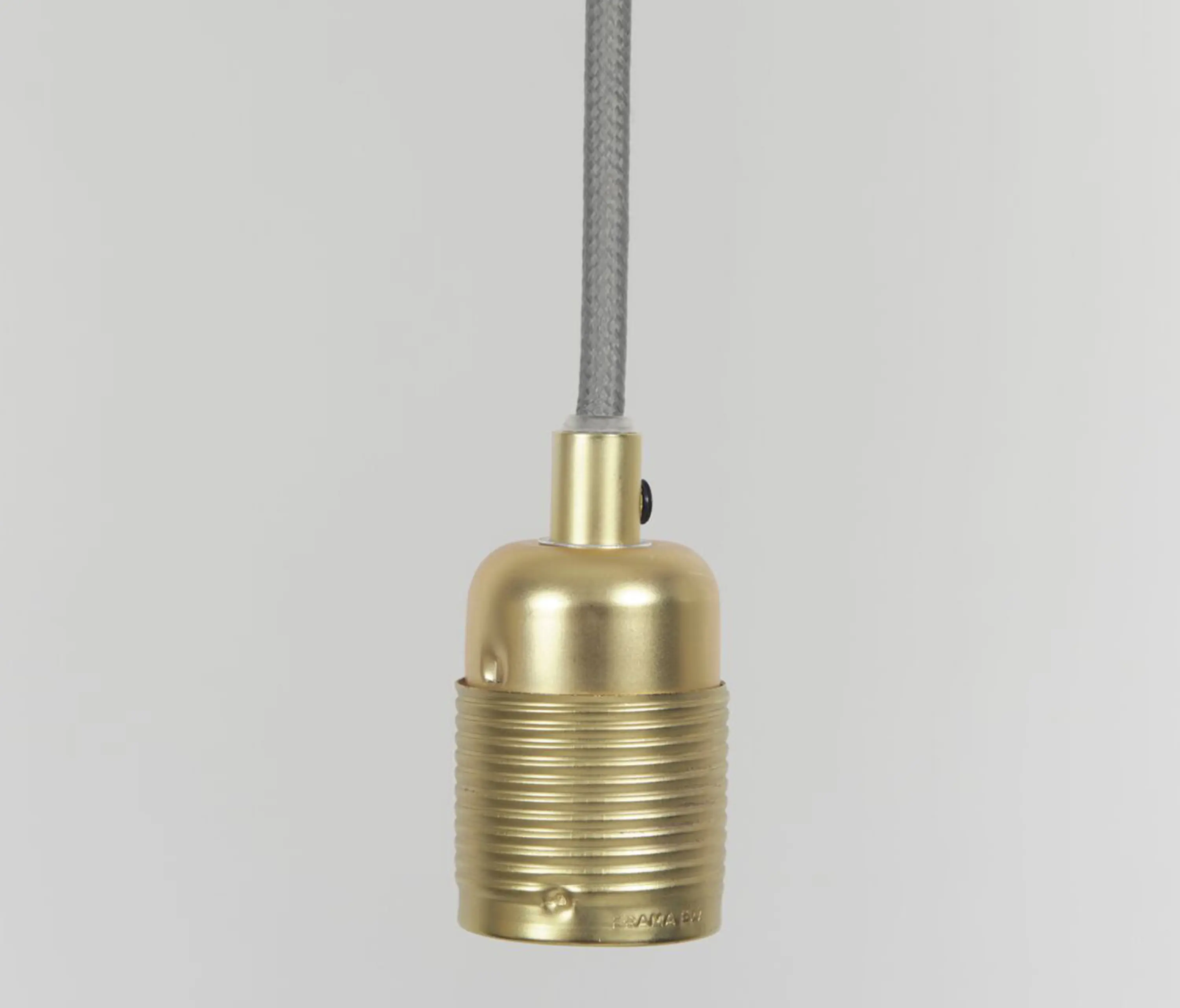 Frama - E27 pendant Brass / White Cable