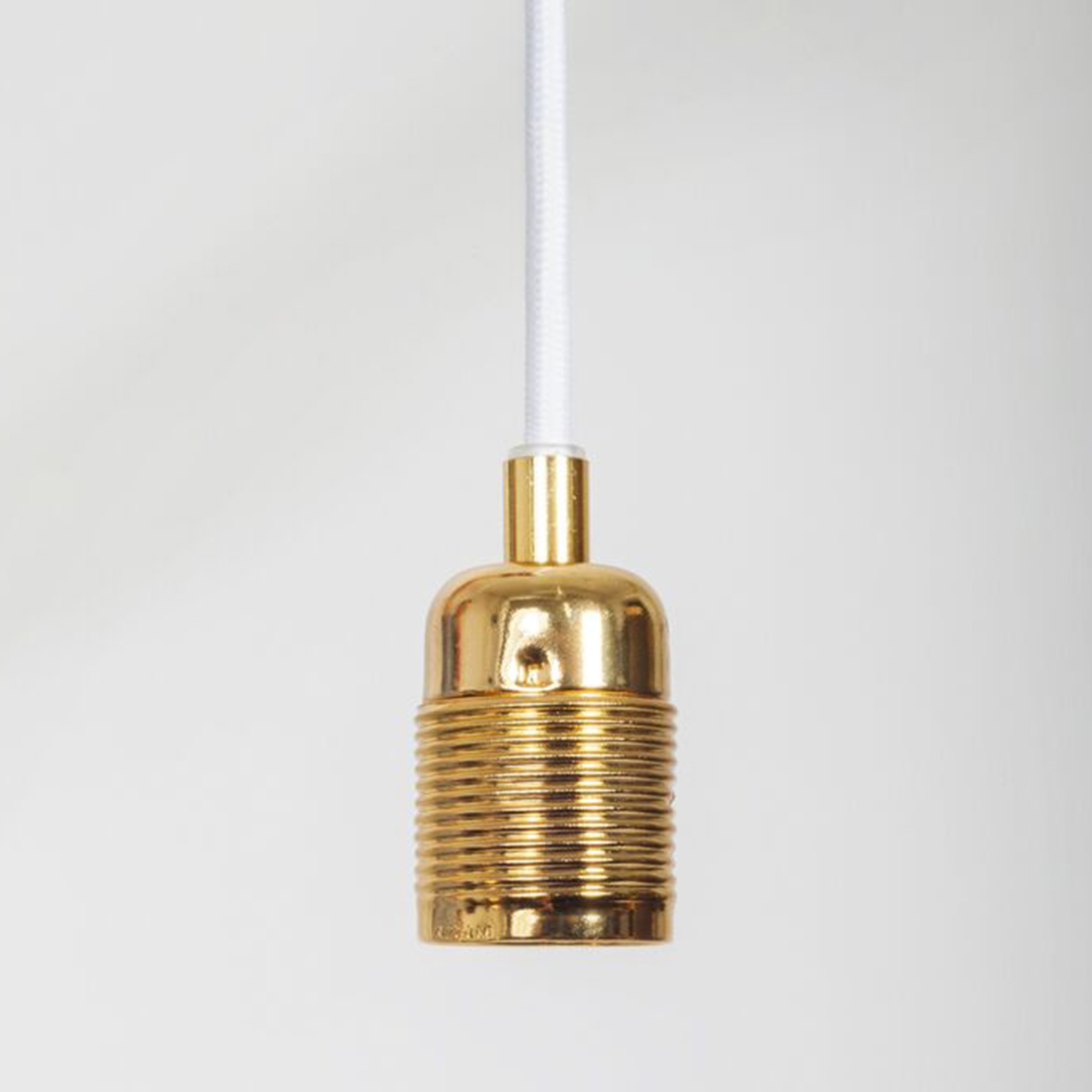 E27 pendant Brass / Bordeaux Cable
