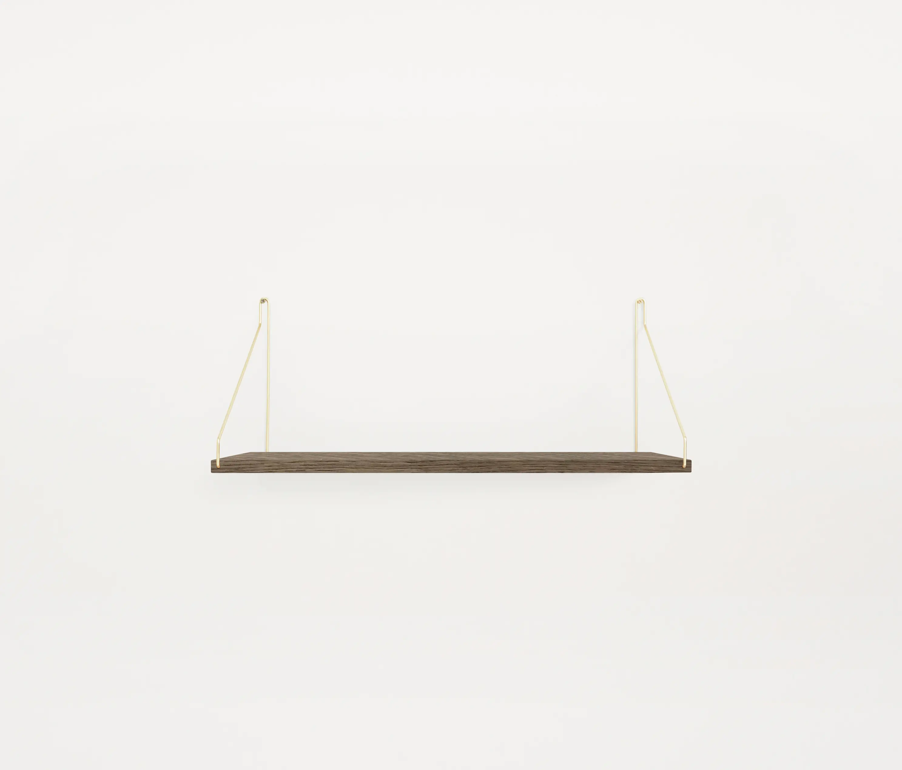 Frama - Shelf Dark Oiled | 60w-27d Brass Brackets