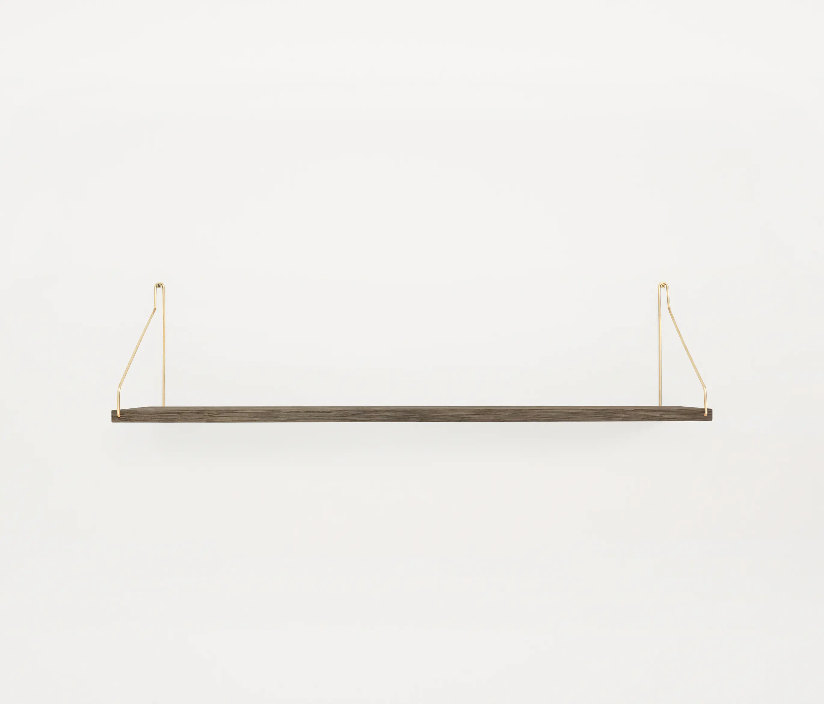 Frama - Shelf Dark Oiled | 80w-20d Brass Brackets