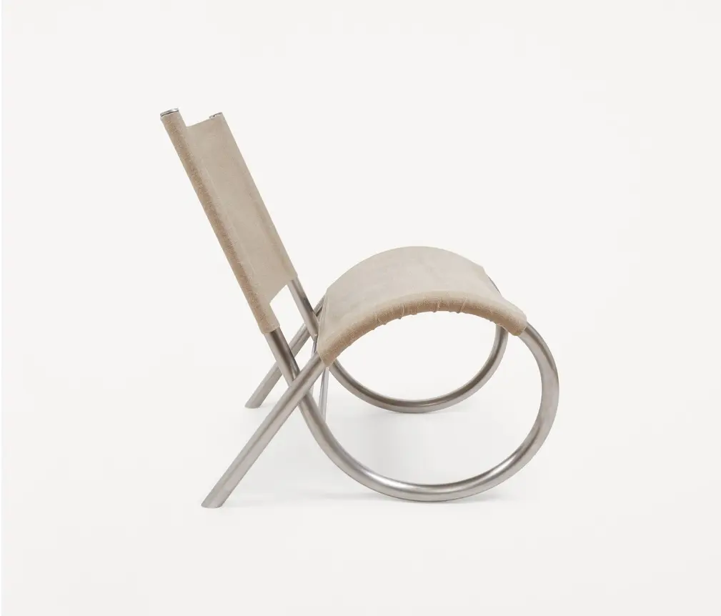Frama - Richardt Chair | Raw Steel | Canvas