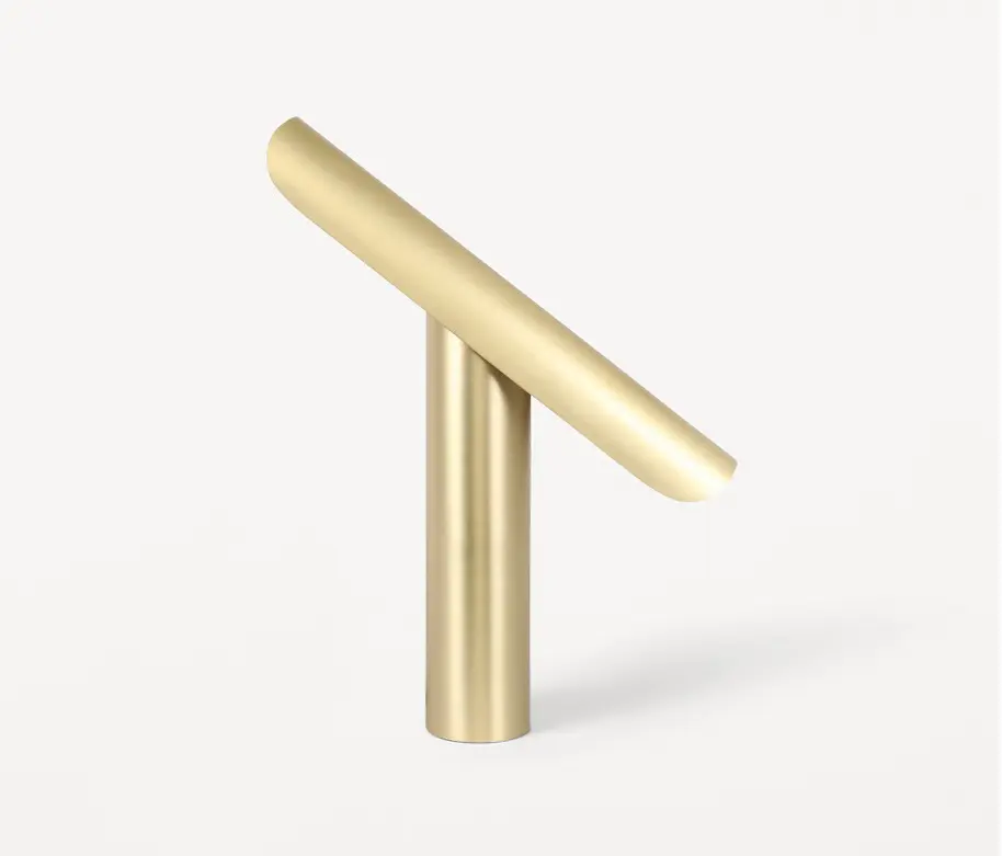 Frama - T-lamp | table | brushed brass