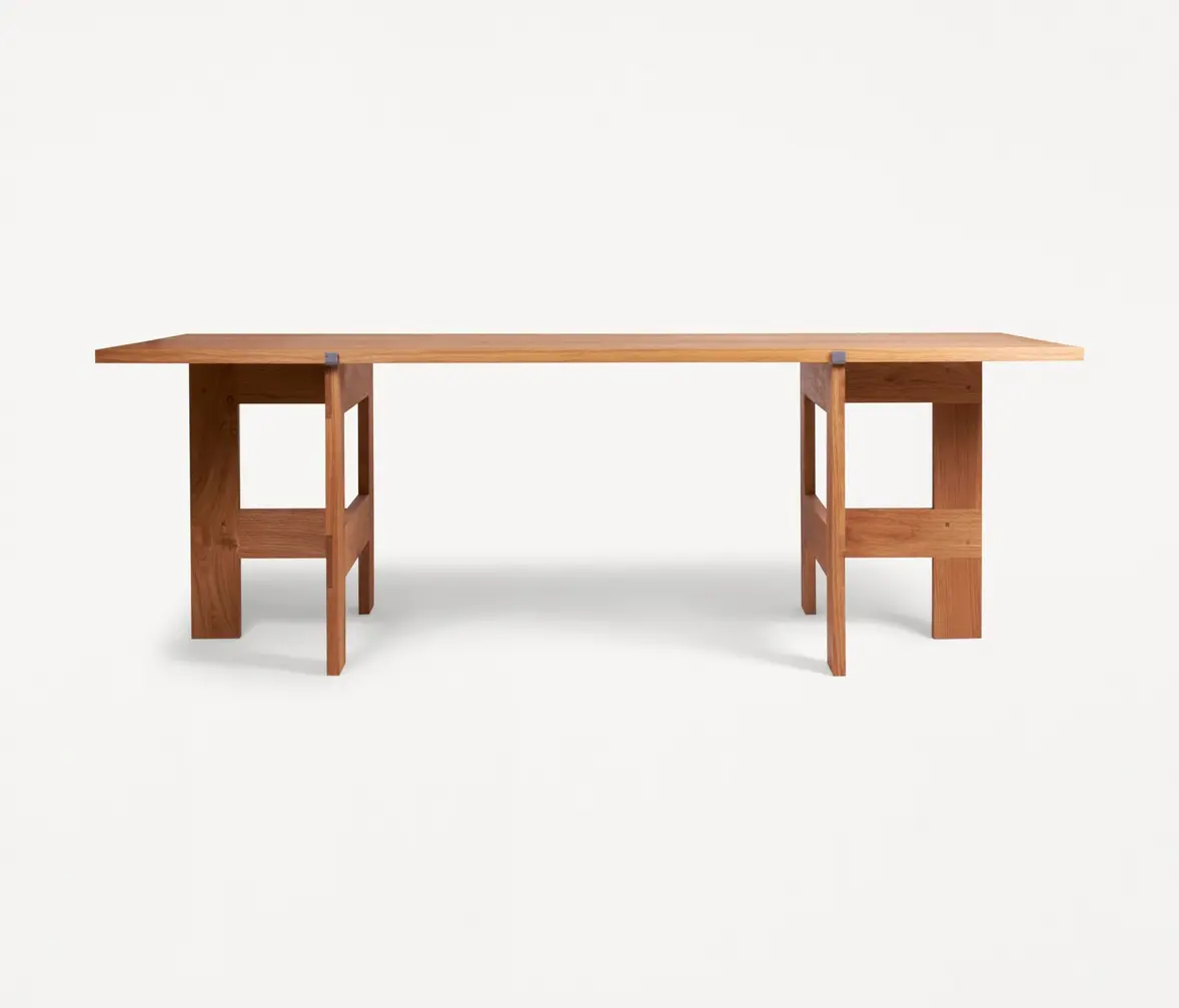 Frama - Farmhouse Trestle Table | Rectangular Top