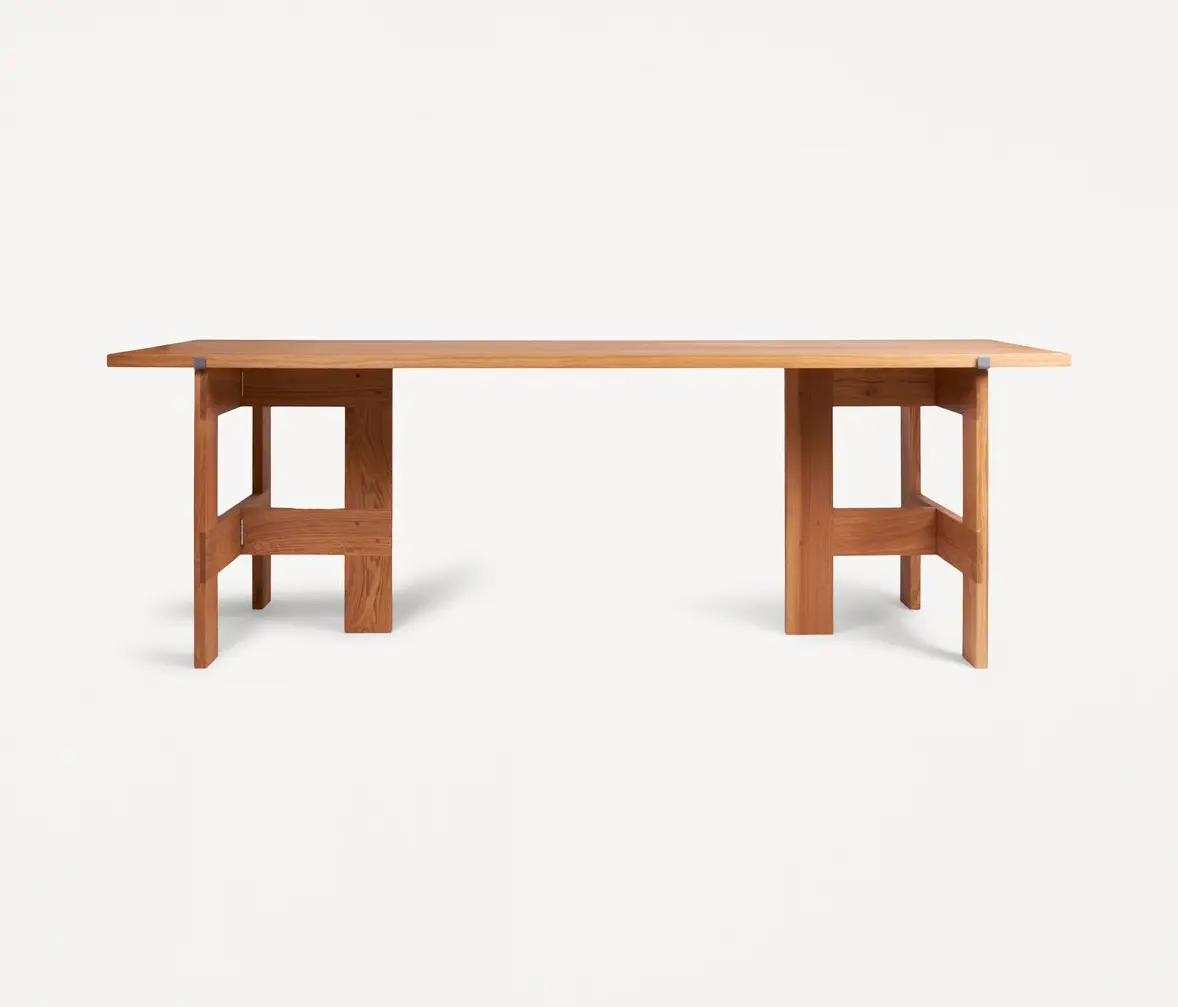 Frama - Farmhouse Trestle Table | Rectangular Top