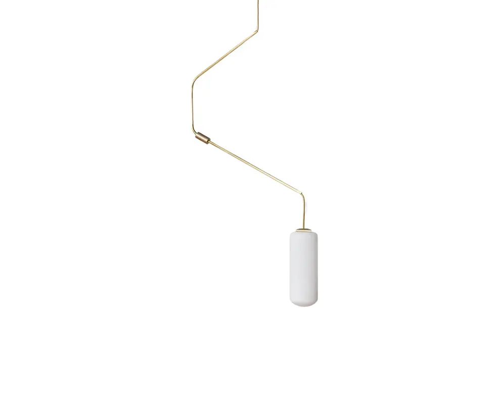 Frama - Ventus pendant brass form 2