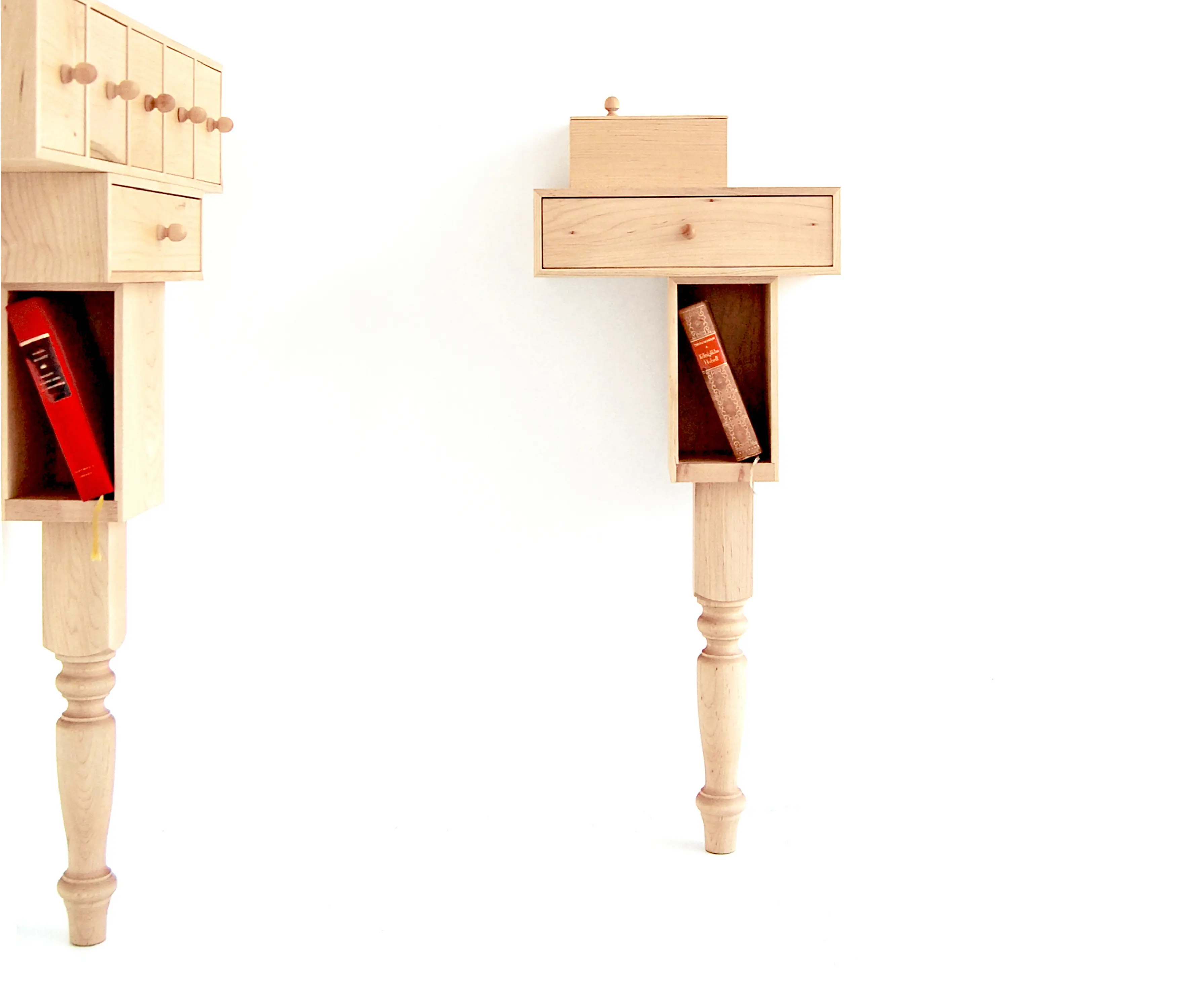 PELLE - Bedside Console with Leg