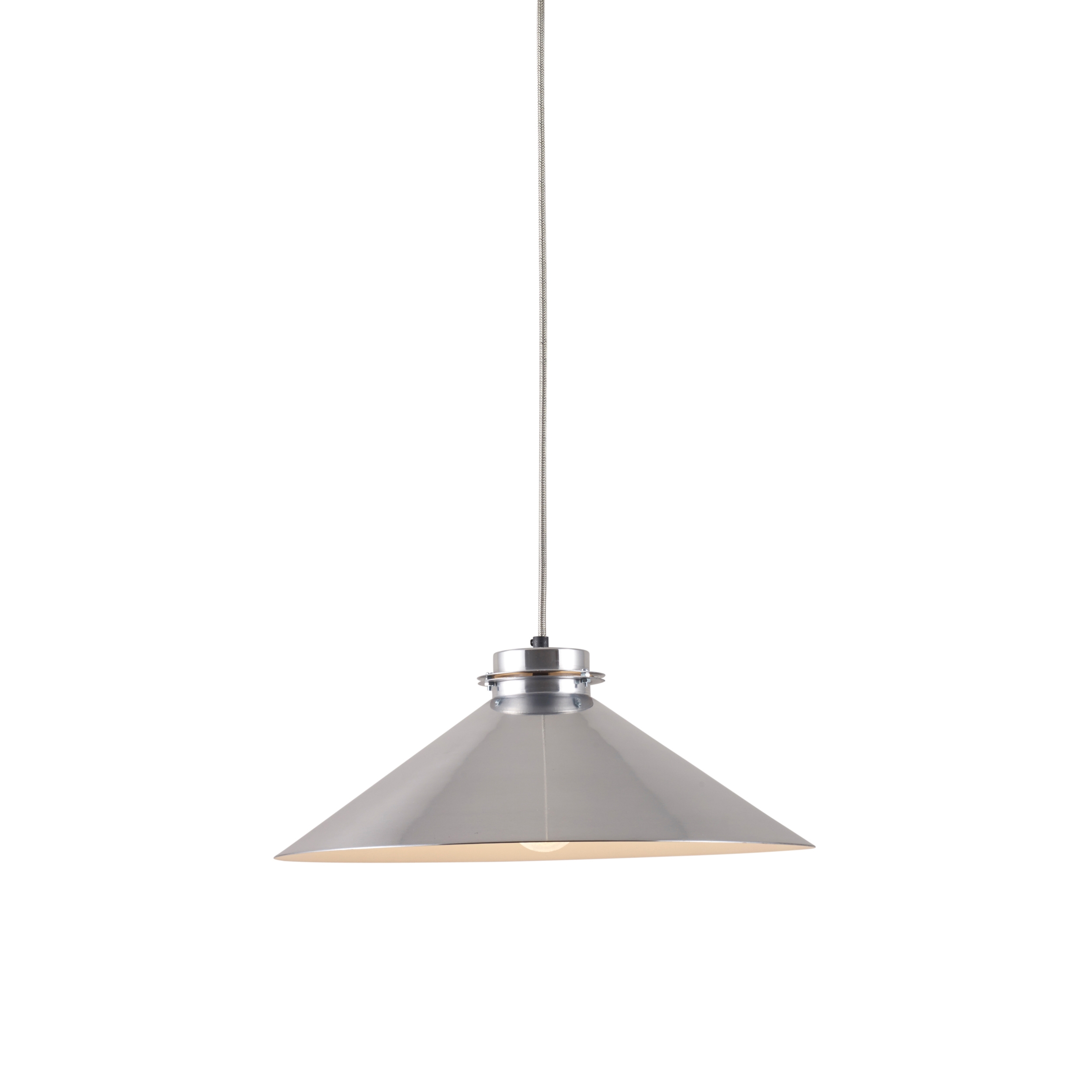 Mostra il prodotto Codie Pendant Light, Polished Aluminium With White Interior del produttore Original BTC