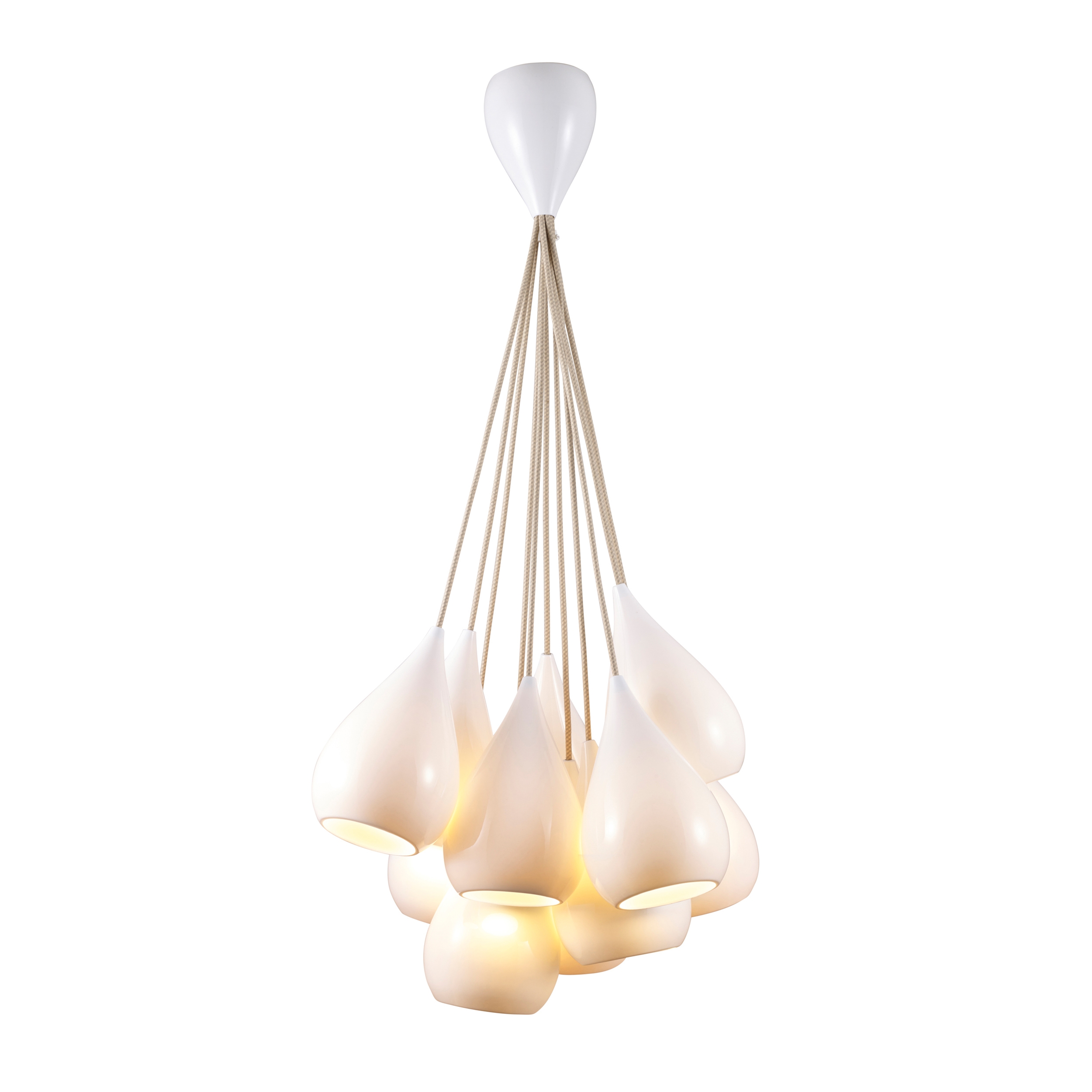Mostra il prodotto Drop One Grouping of Eleven Pendant Light, Natural del produttore Original BTC