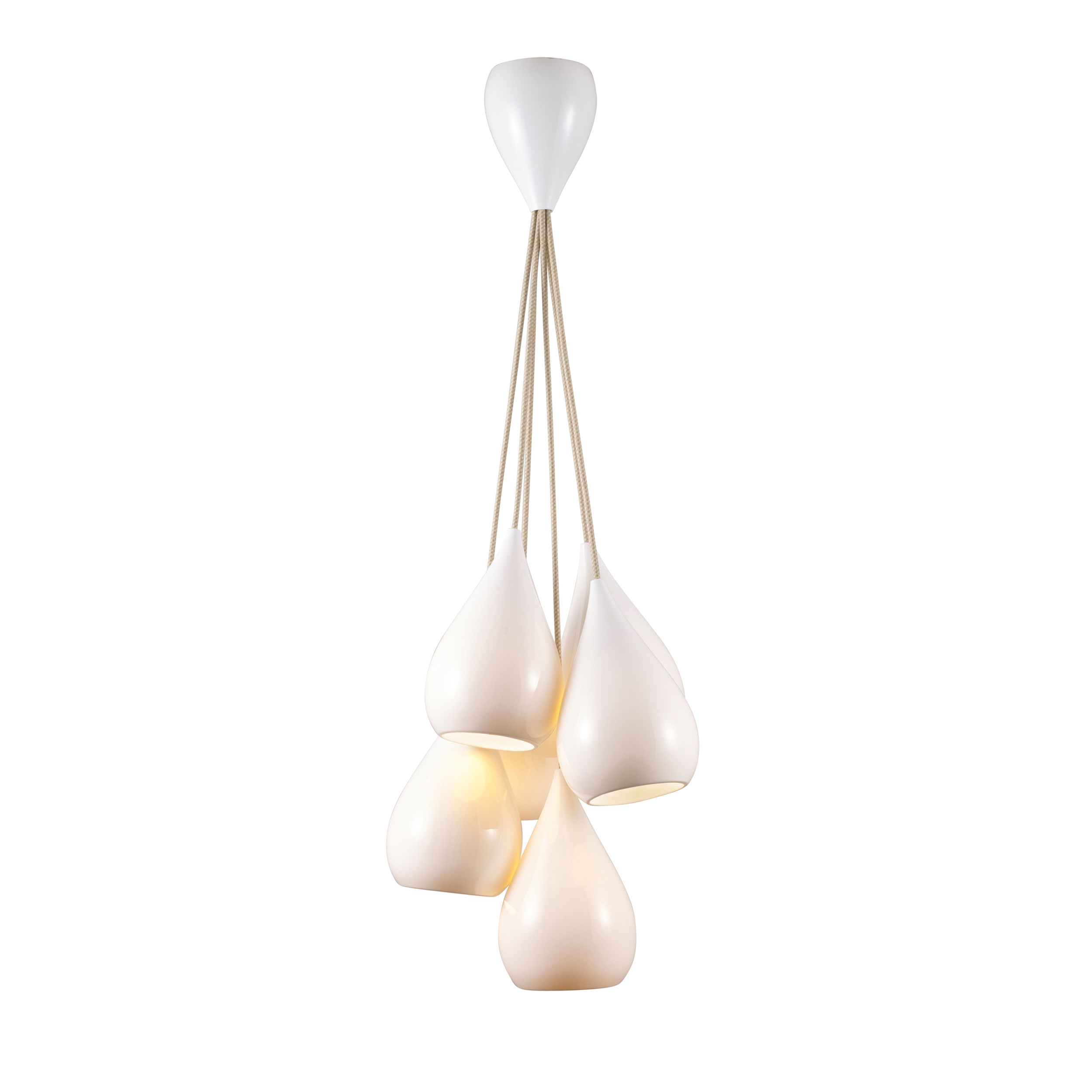 Mostra il prodotto Drop One Grouping of Six Pendant Light, Natural del produttore Original BTC