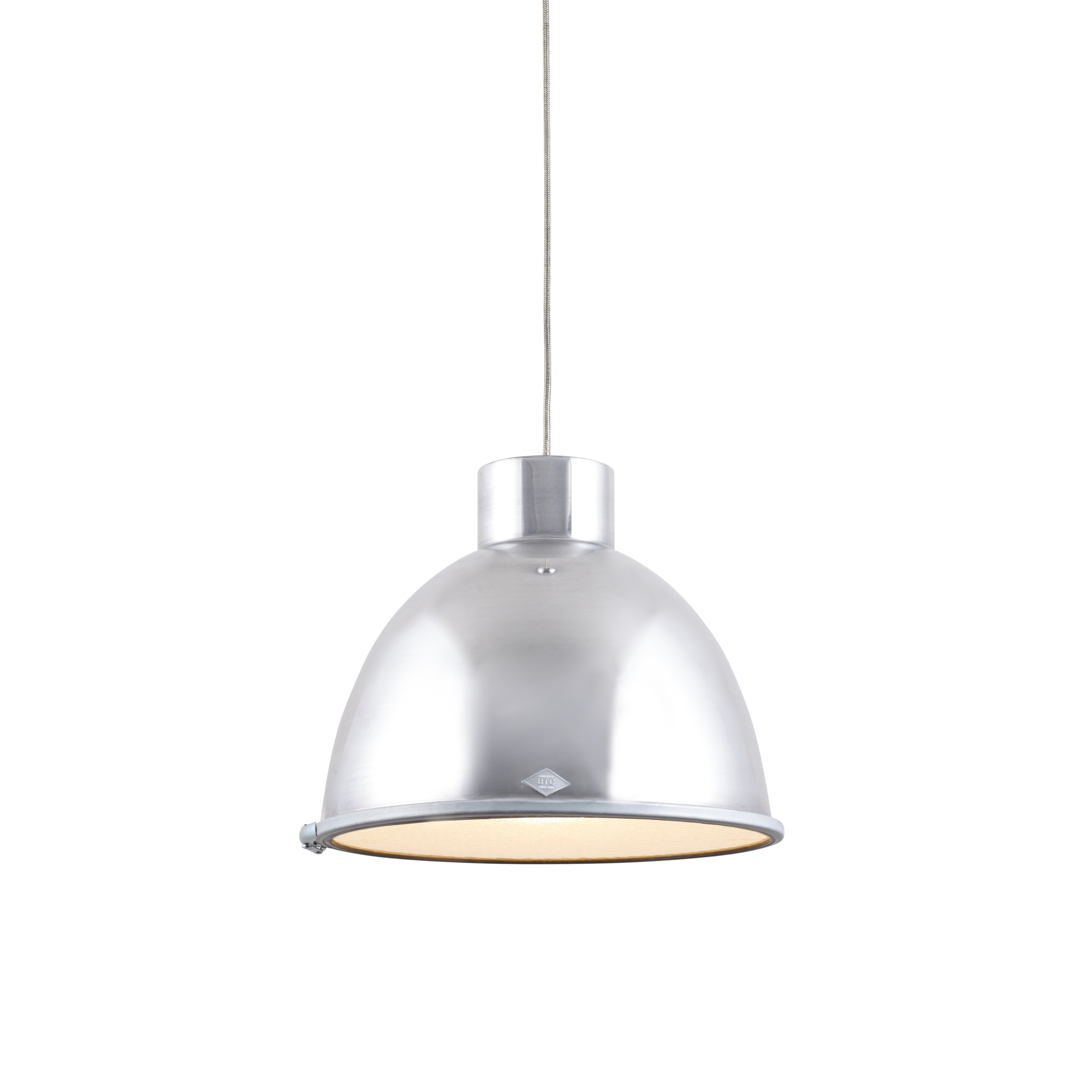 Mostra il prodotto Giant 2 Pendant Light, Natural Aluminium with Wired Glass del produttore Original BTC