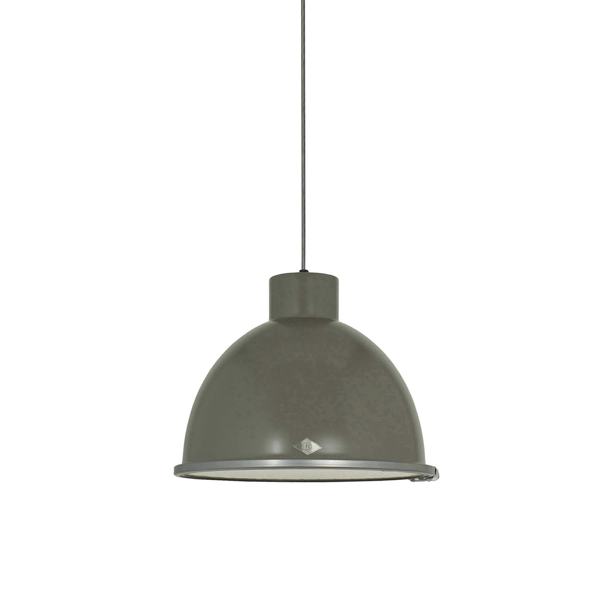 Mostra il prodotto Giant 1 Pendant Light, Stone Grey with Wired Glass del produttore Original BTC