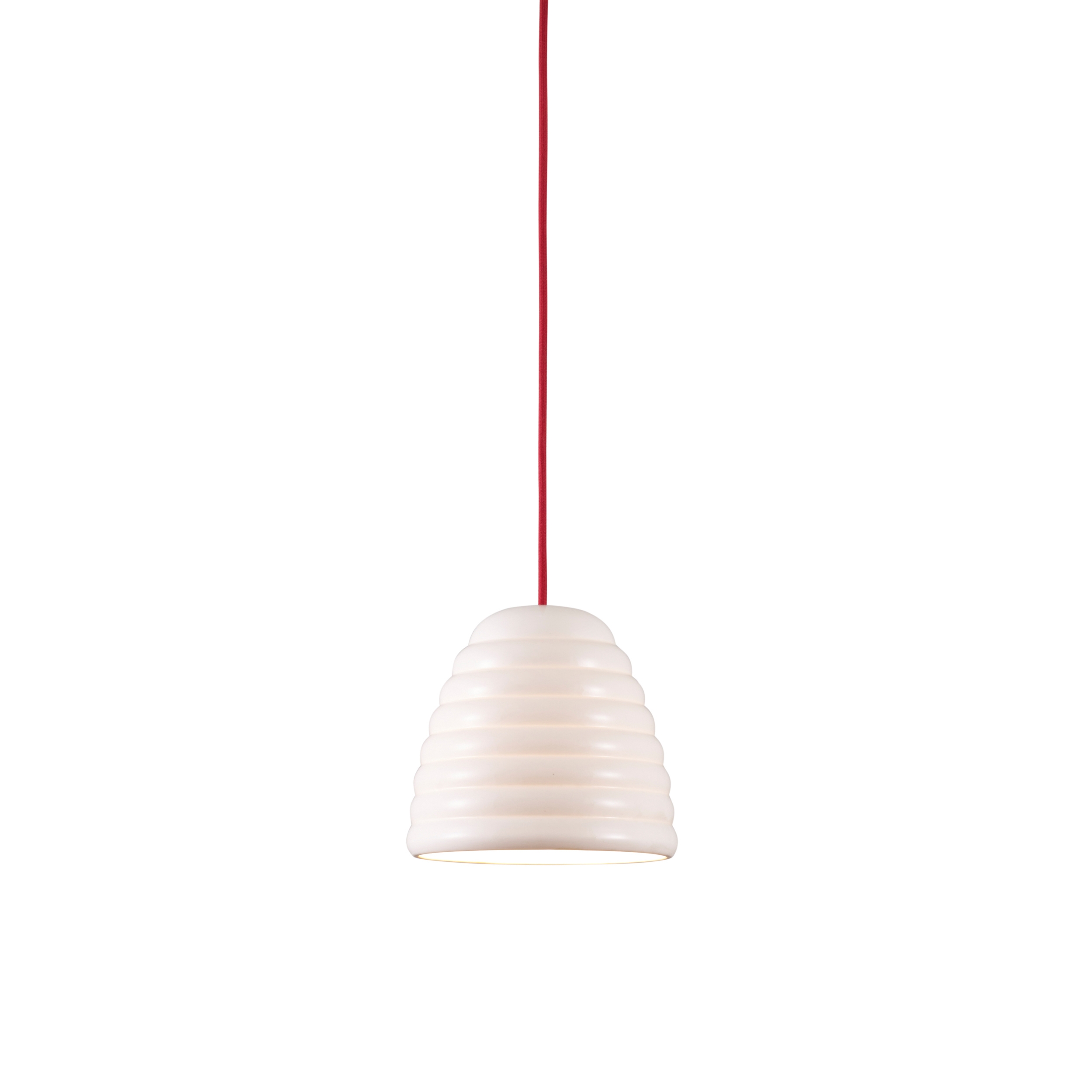 Hector Bibendum Size 2 Pendant, Natural with Red Cable