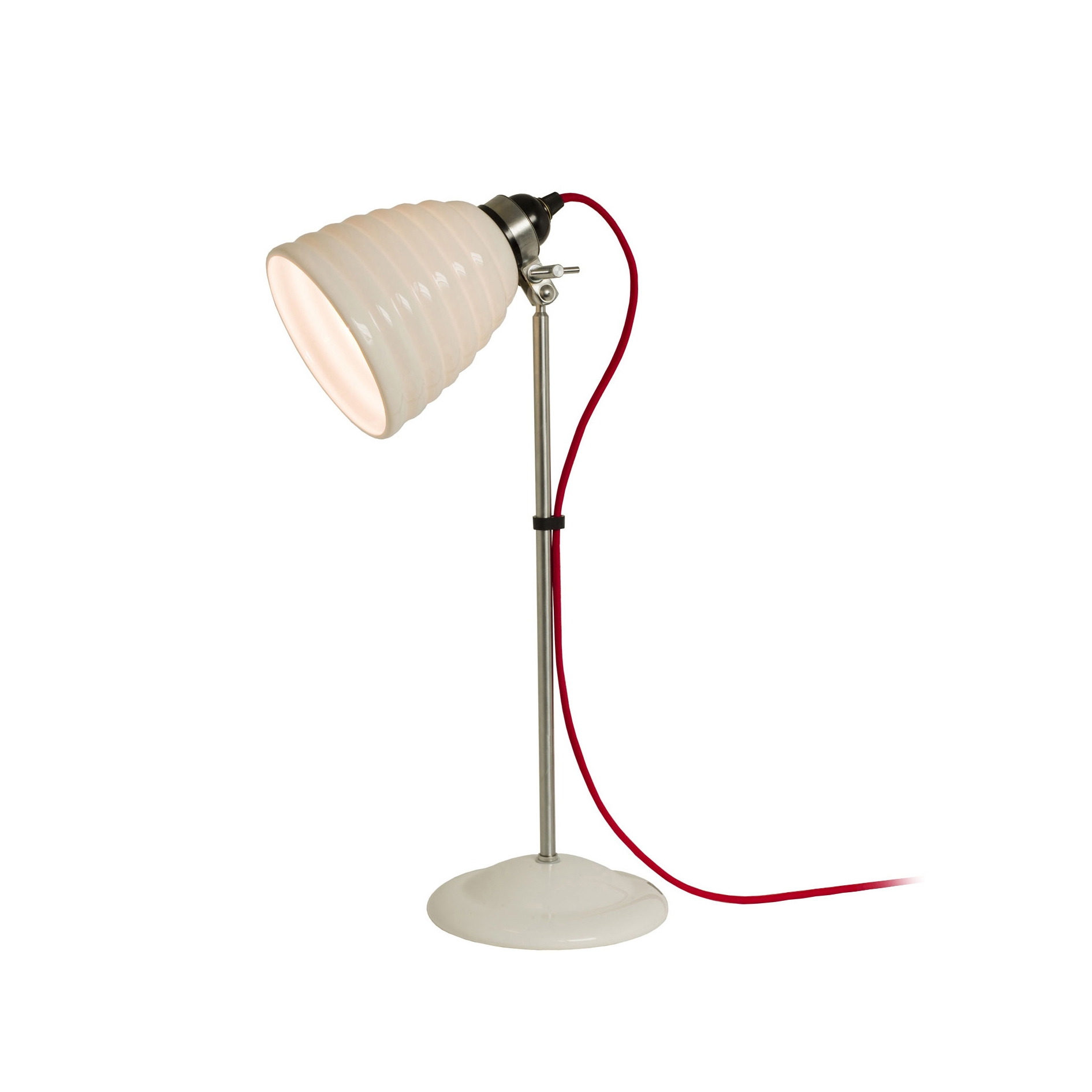 Hector Bibendum Table Lamp, Natural with Red Cable