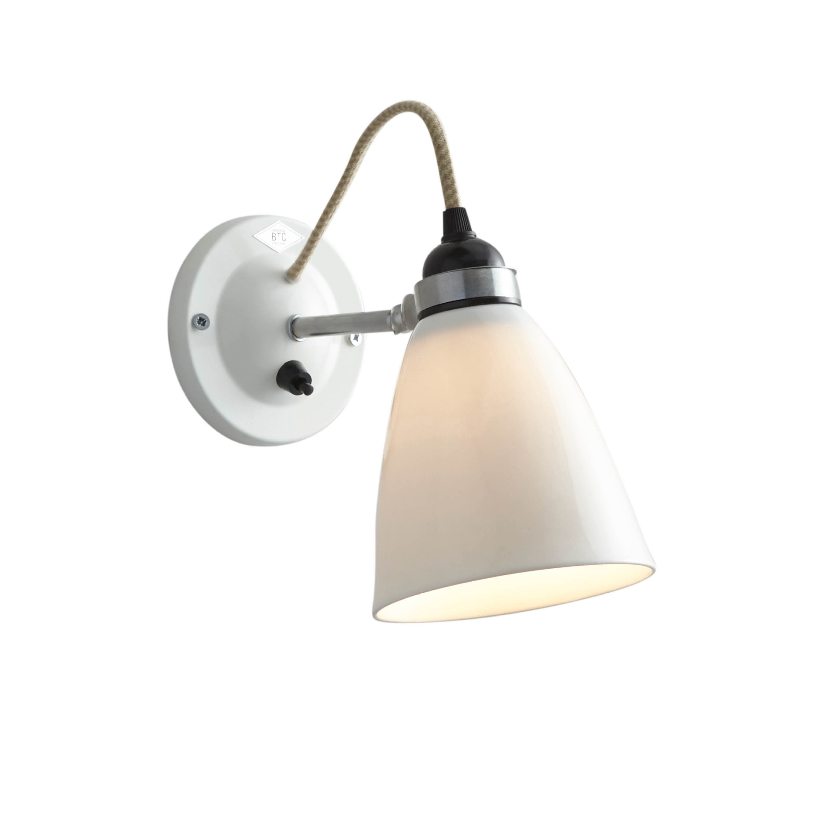 Mostra il prodotto Hector Medium Dome Wall Switched, Natural del produttore Original BTC
