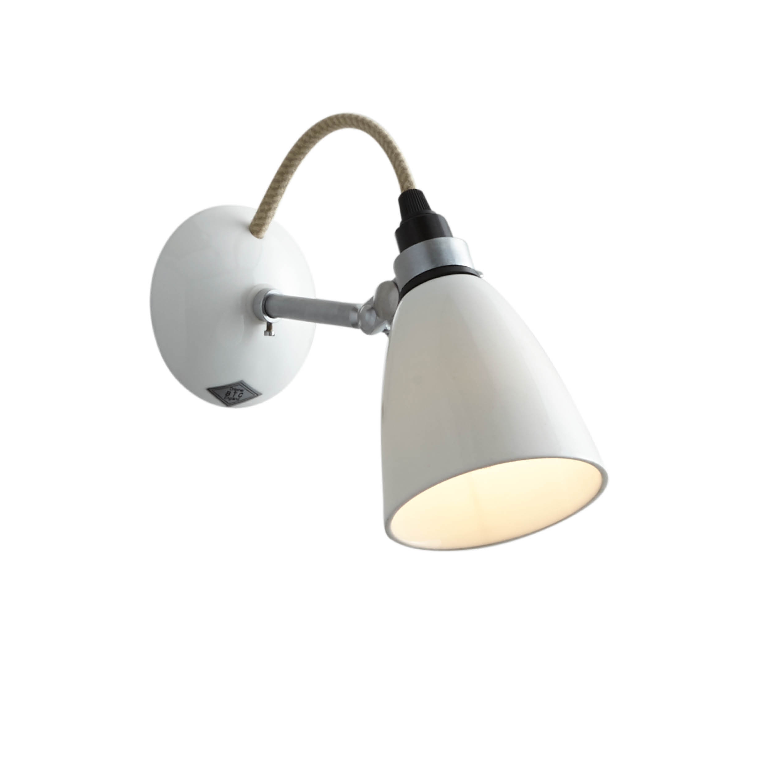 Display product Hector Small Dome Wall Light, Natural from manufacturer Original BTC