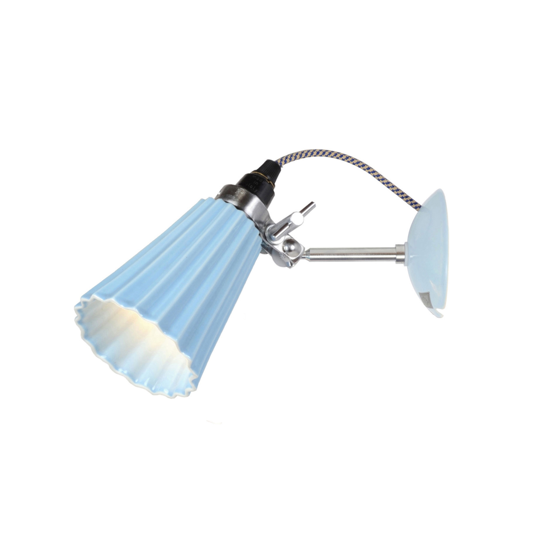 Mostra il prodotto Hector Small Pleat Wall Light, Light Blue del produttore Original BTC