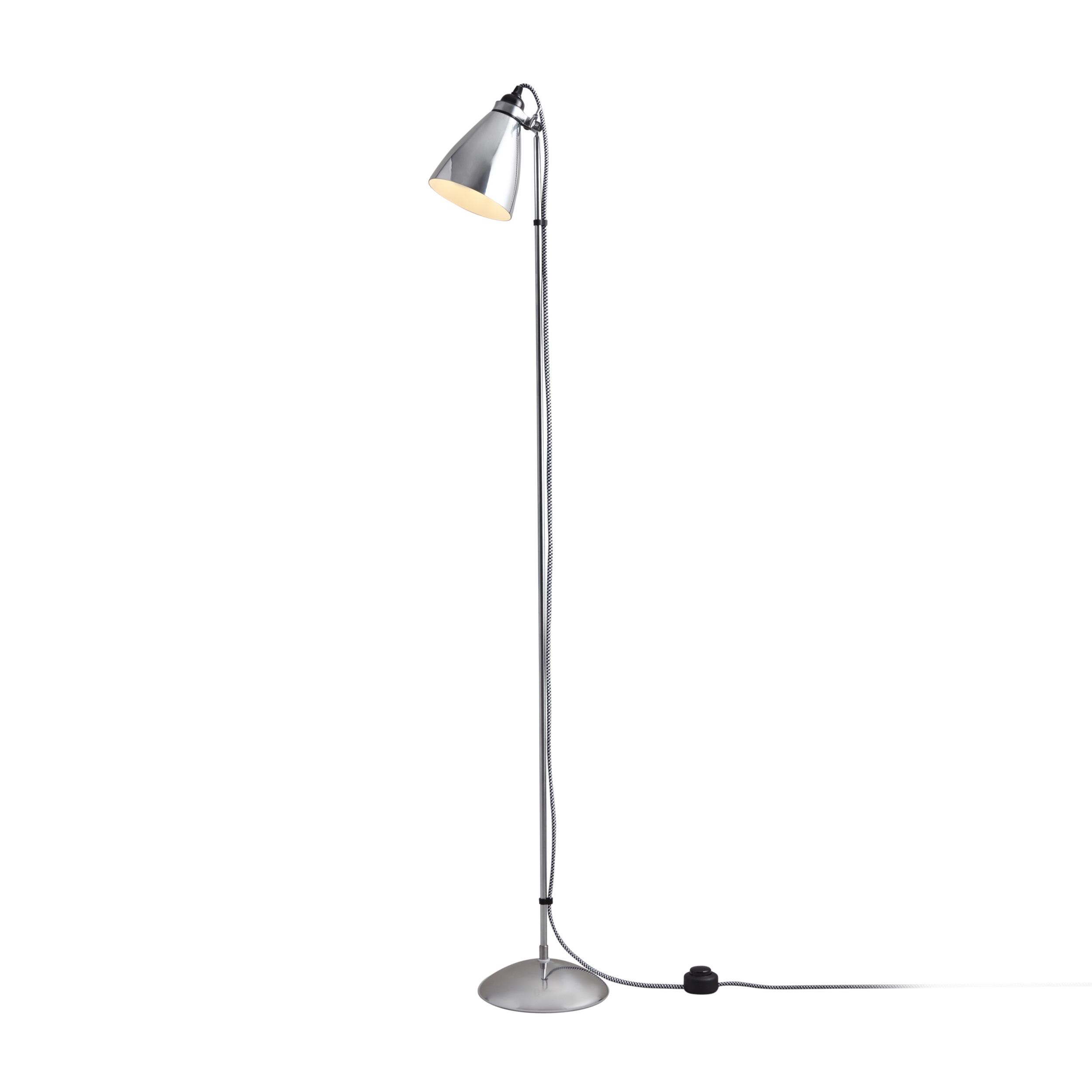 Display product Hector Metal Floor Light, Polished Aluminium from manufacturer Original BTC