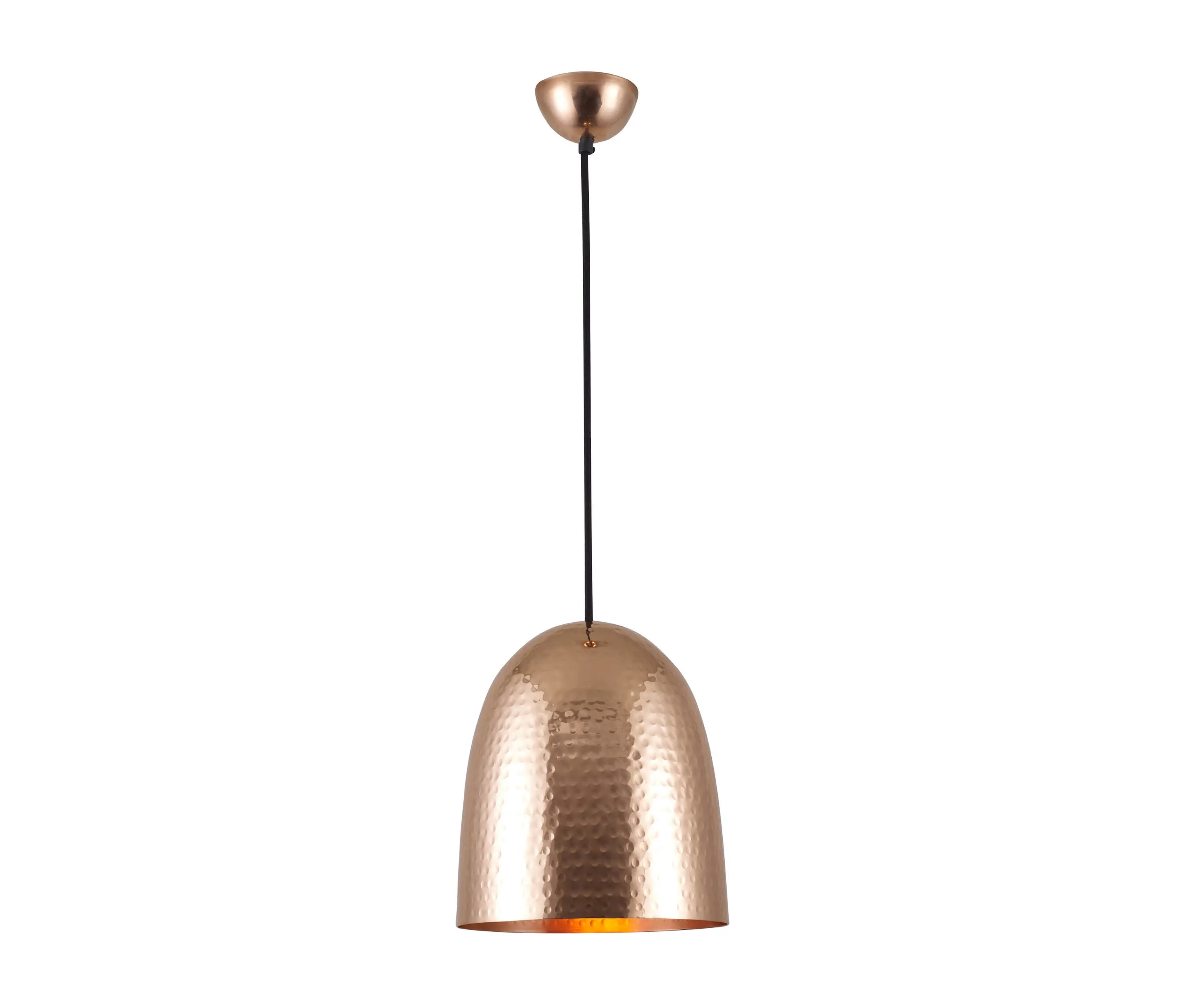 Original BTC - Stanley Medium Pendant Light, Hammered Copper