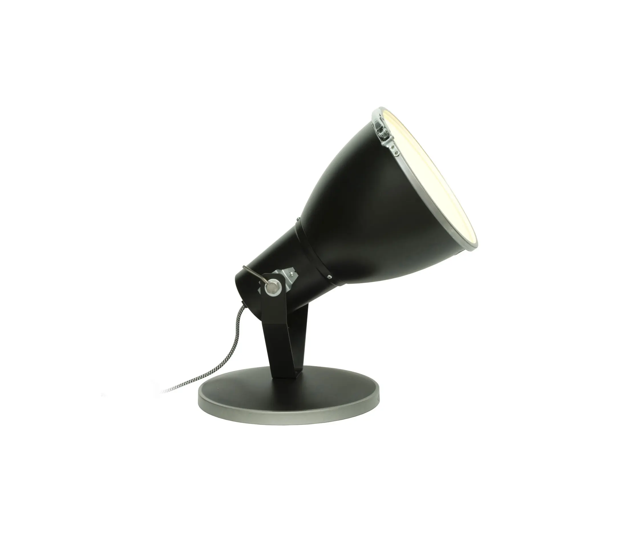 Original BTC - Stirrup 3 Uplighter with Etched Glass, Black
