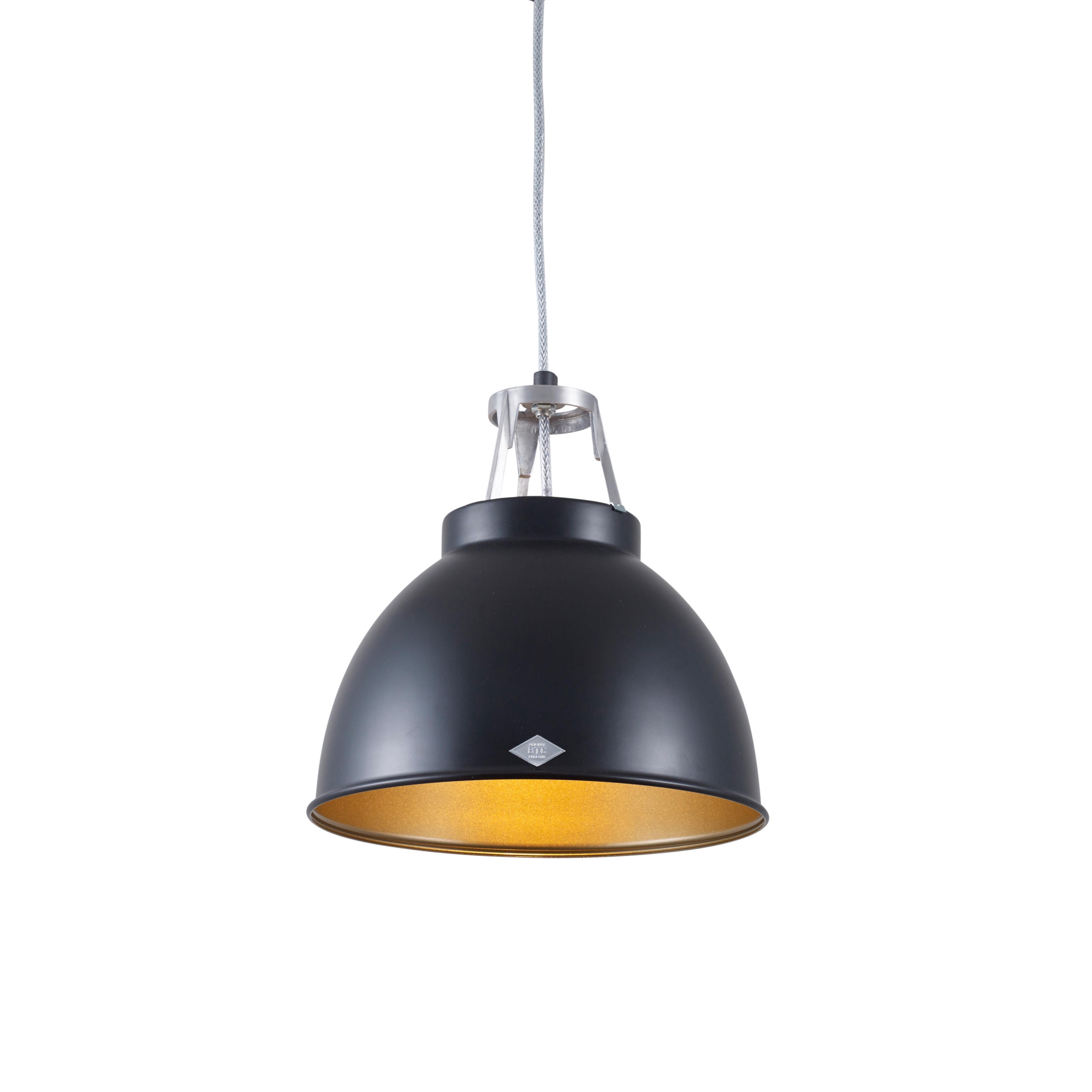 Display product Titan Size 1 Pendant Light, Black/Bronze Interior from manufacturer Original BTC