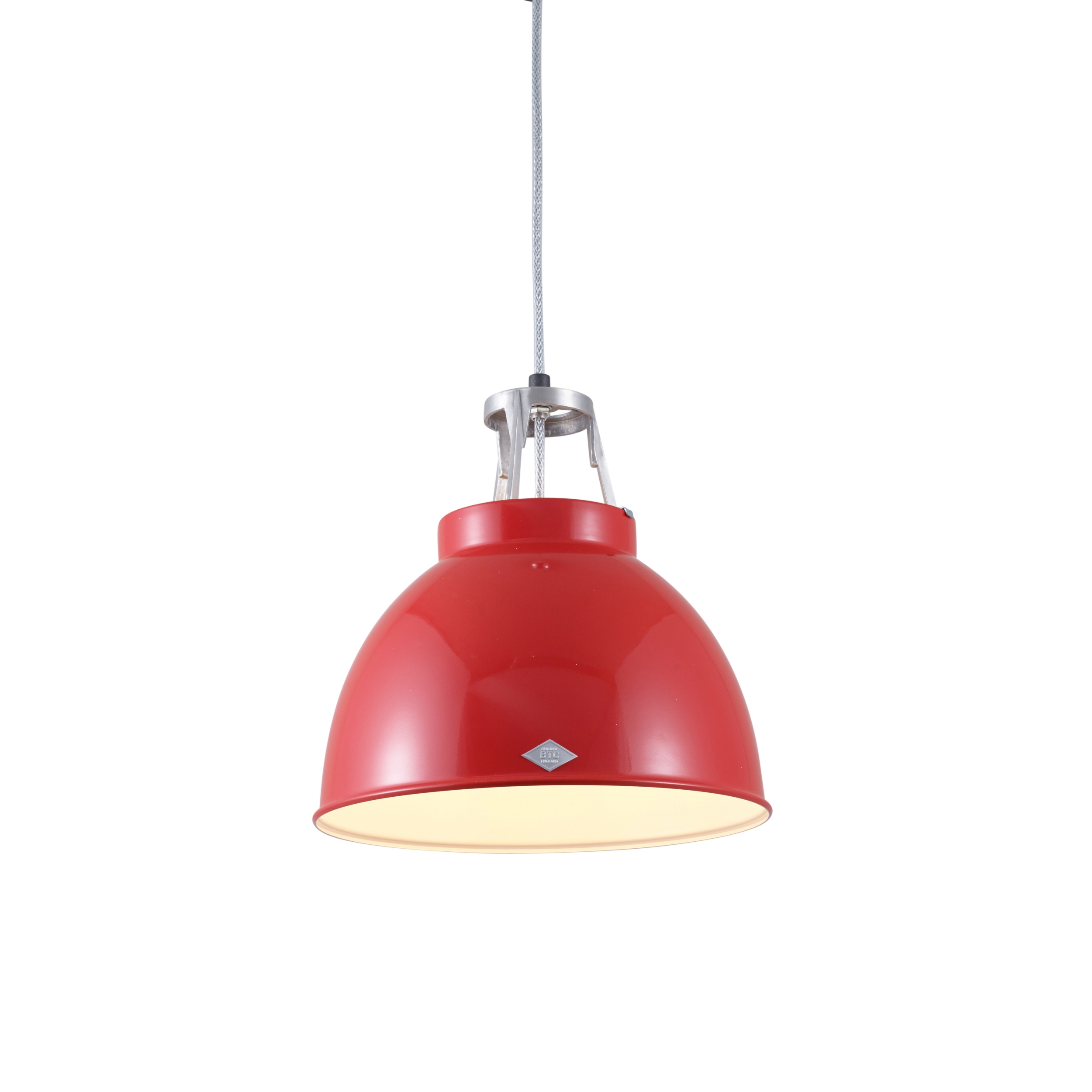 Mostra il prodotto Titan Size 1 Pendant Light, Red/White Interior del produttore Original BTC