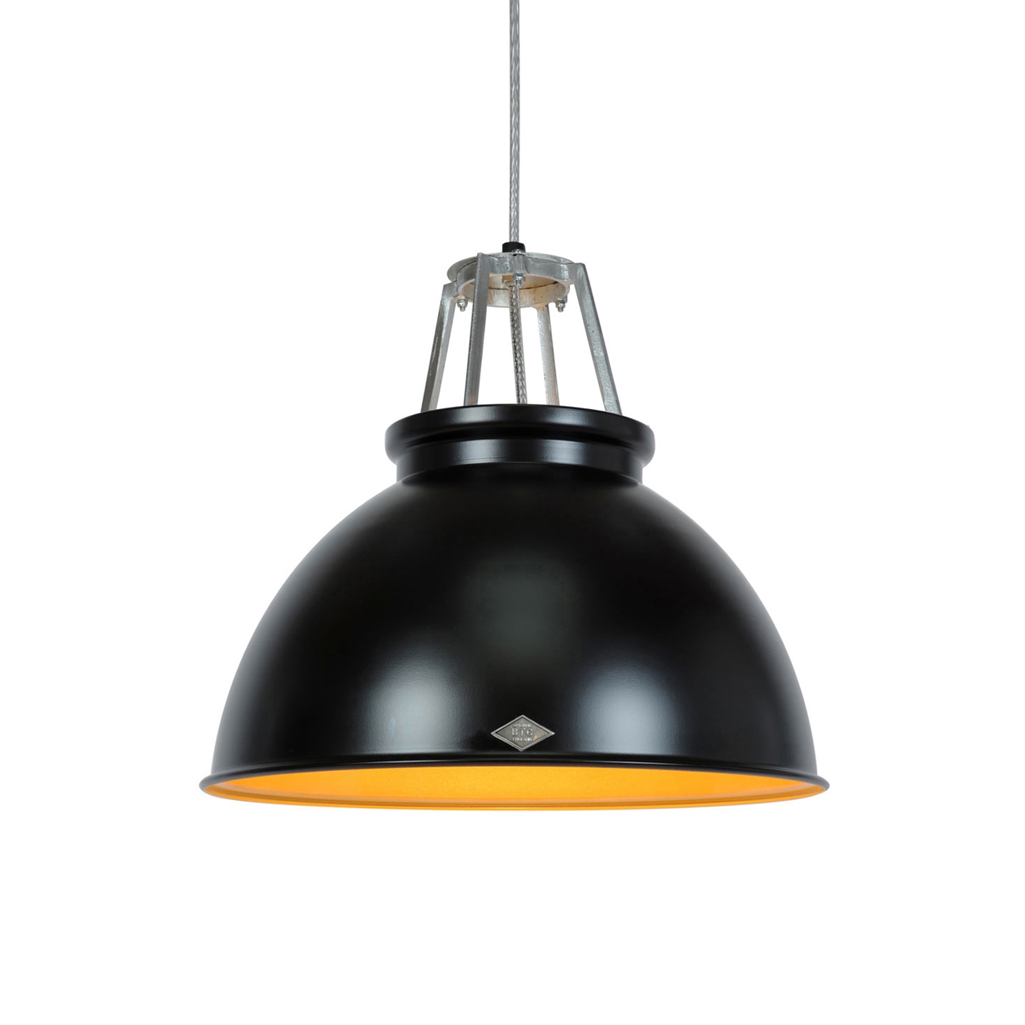Mostra il prodotto Titan Size 3 Pendant Light, Black/Bronze Interior del produttore Original BTC