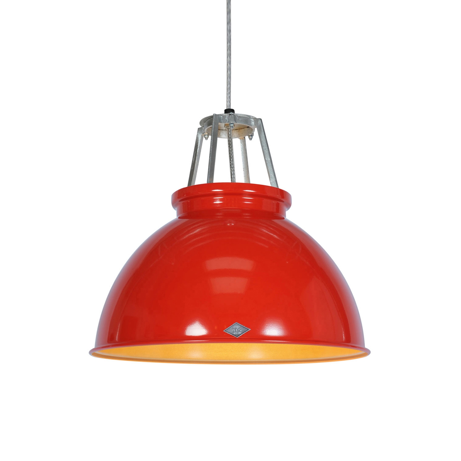 Mostra il prodotto Titan Size 3 Pendant Light, Red/Gold Interior del produttore Original BTC