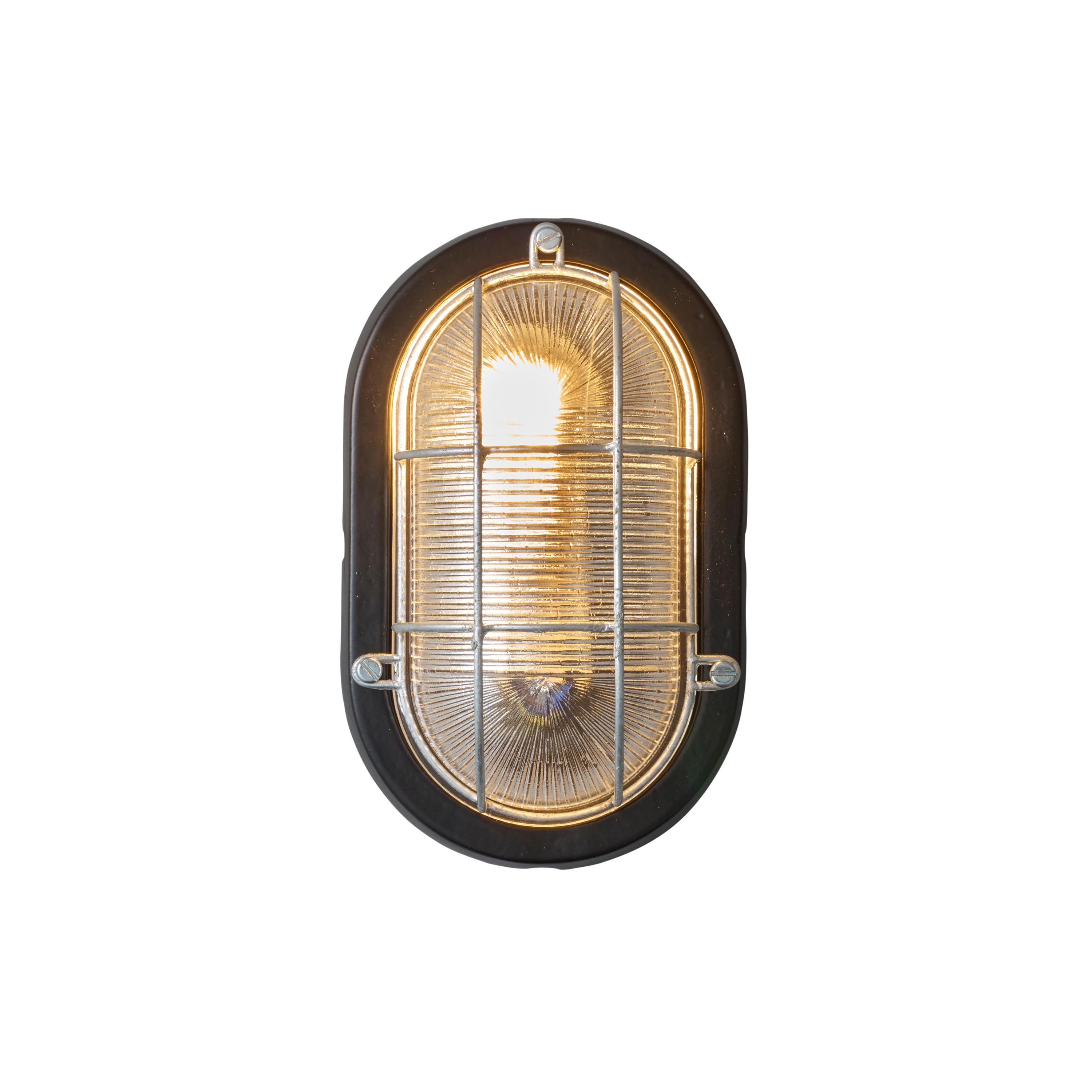 Display product Oval Aluminium Bulkhead, with Guard for GLS, Painted Black from manufacturer Original BTC