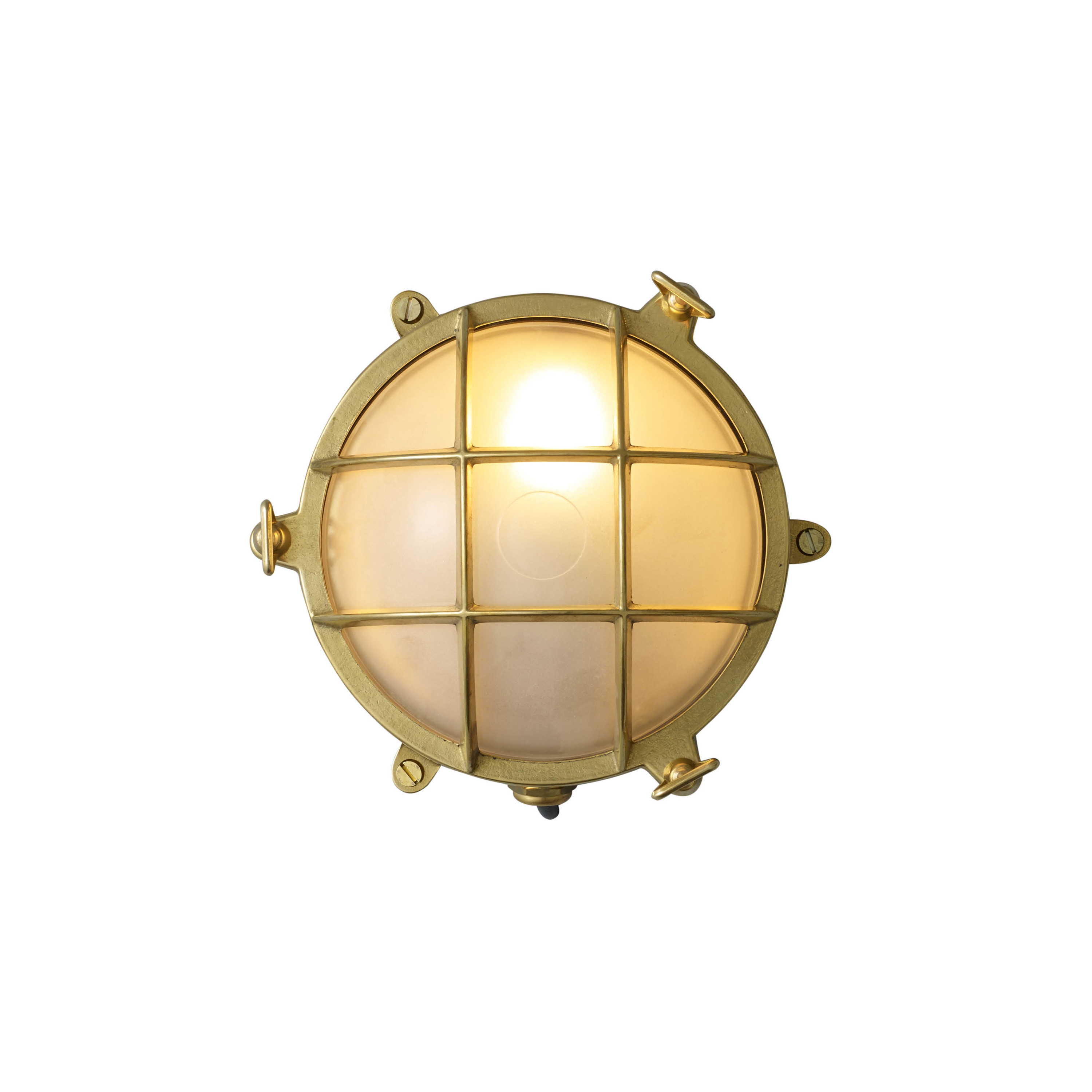 Display product Brass Bulkhead with External Fixing via Feet, Polished Brass from manufacturer Original BTC