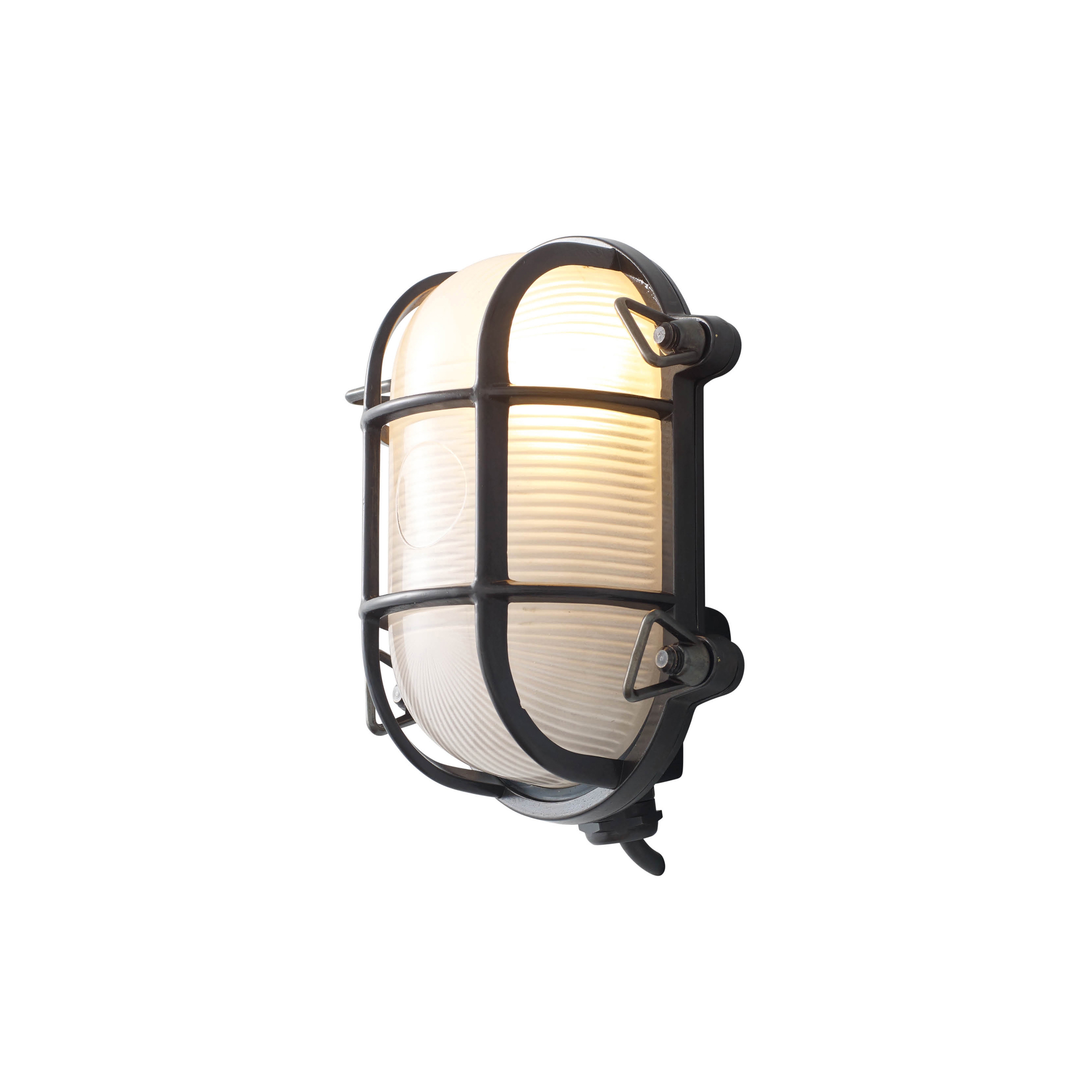 Display product Oval Brass Bulkhead with Int. Fixing Points, Weathered Brass from manufacturer Original BTC