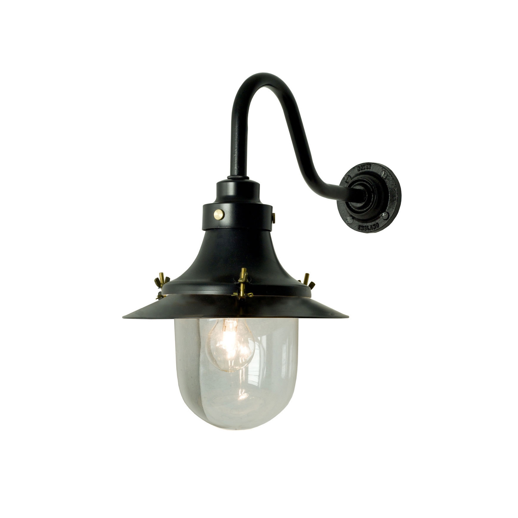 Mostrar el producto Ship's Small Decklight, Wall Light, Paint Black, Clear Glass del fabricante Original BTC