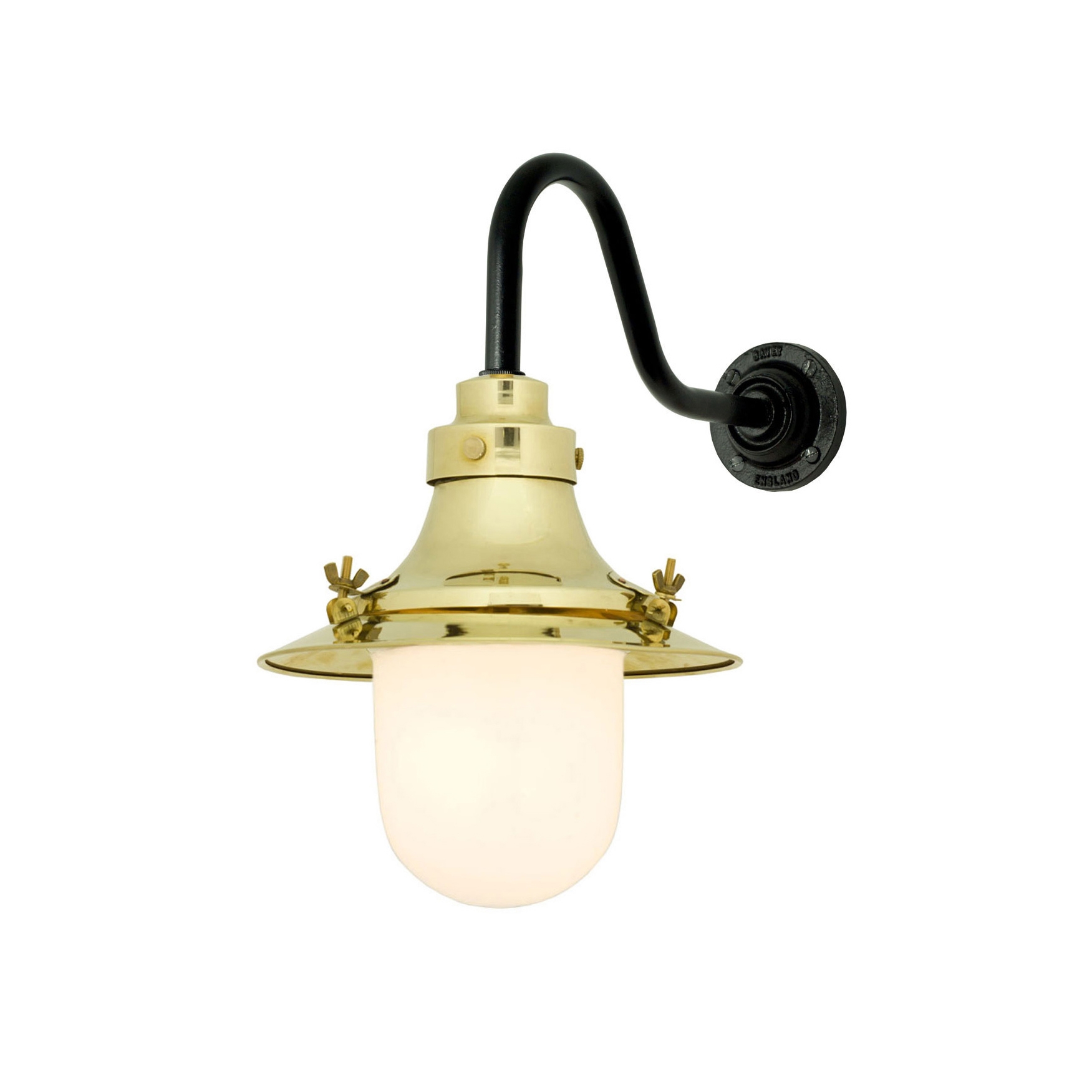 Produkt Ship's Small Decklight Wandleuchte, Poliertes Messing, Opalglas des Herstellers Original BTC anzeigen