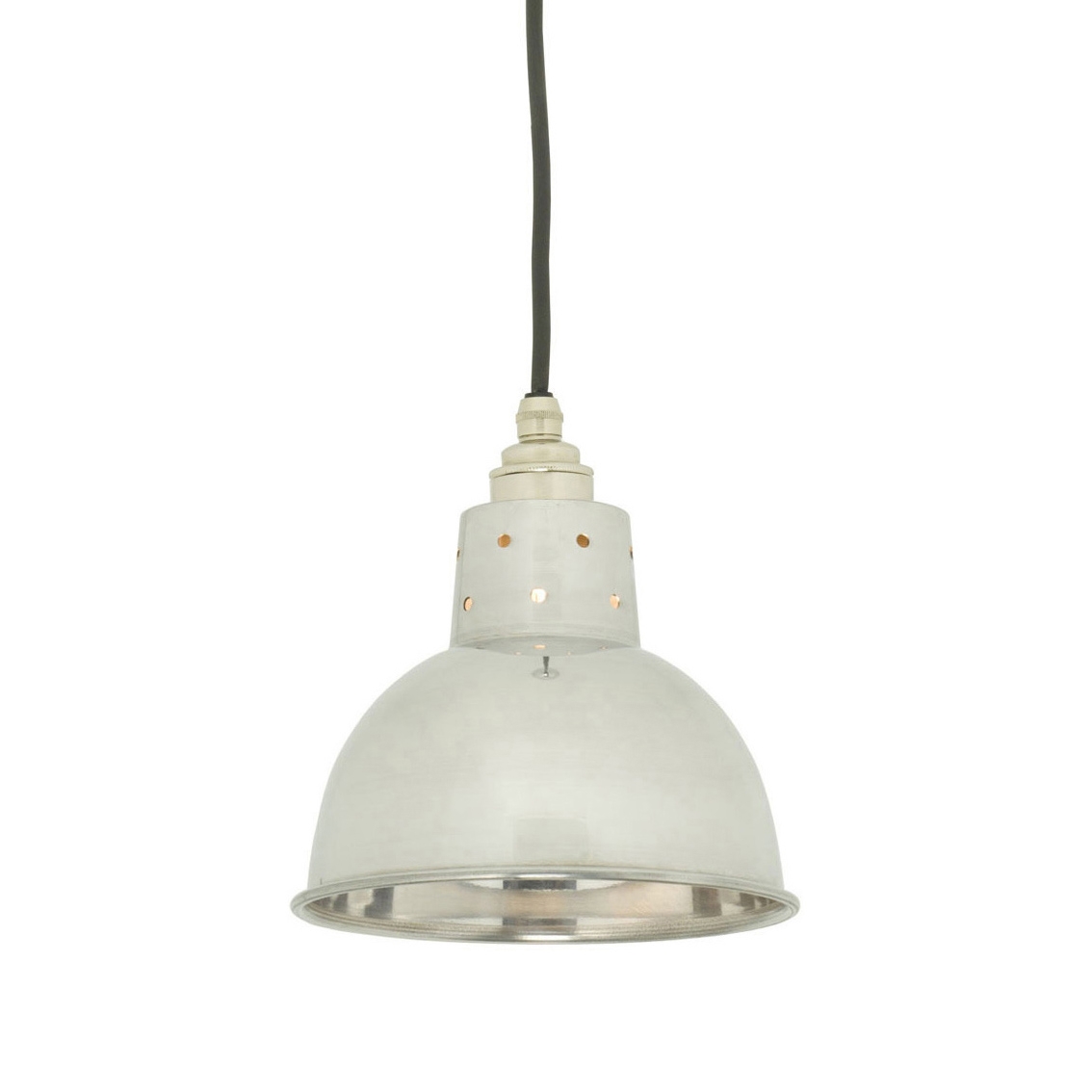 Display product Spun Reflector with Cord Grip Lamp holder, Polished Aluminium from manufacturer Original BTC