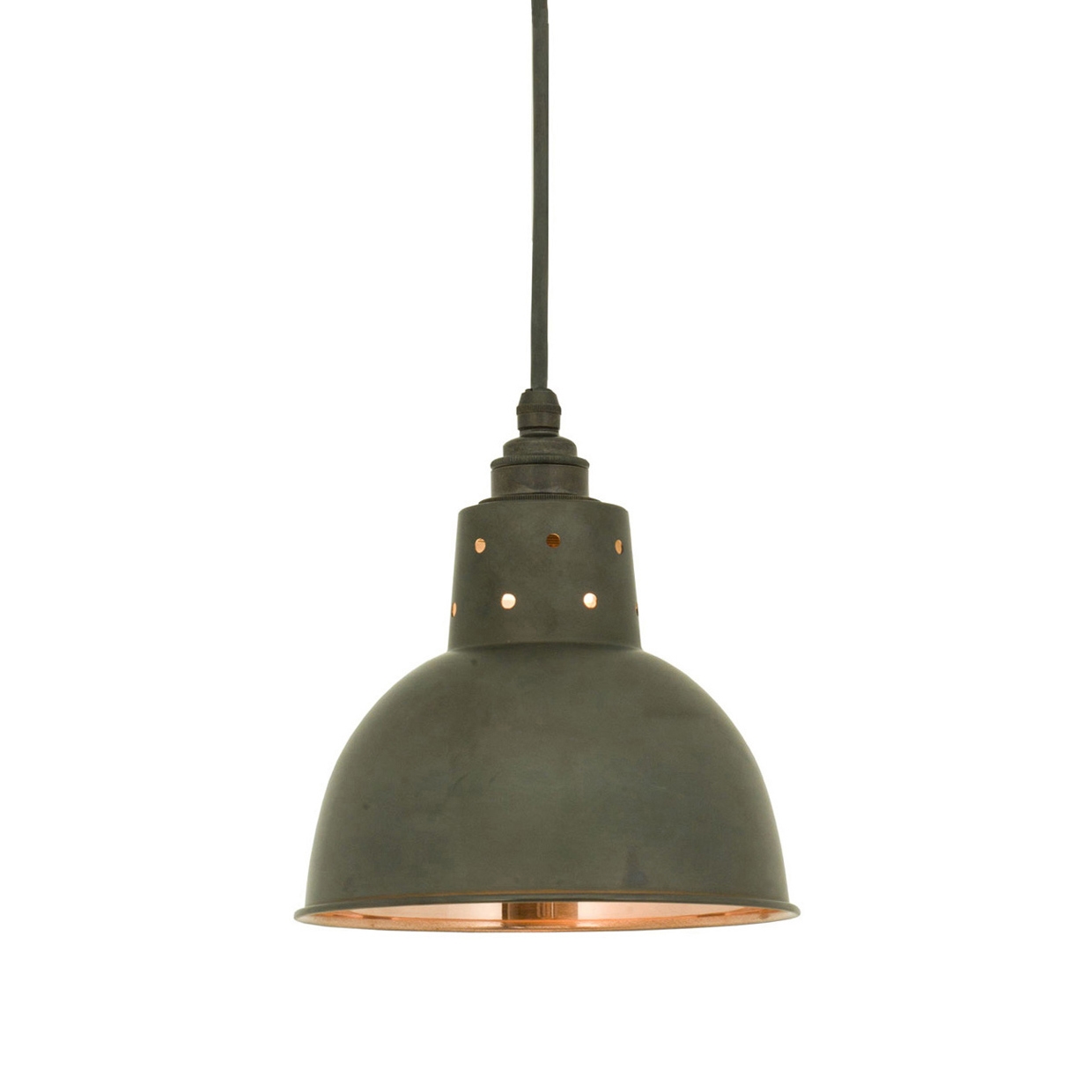 Produkt Spun Reflector Pendelleuchte mit Kabelhängung, Patiniertes Kupfer, Poliertes Kupfer (innen) des Herstellers Original BTC anzeigen
