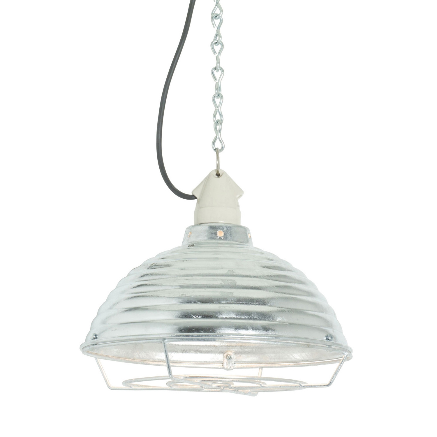 Mostra il prodotto Spun Ripple with Suspension Lamp holder Galvanised with Guard del produttore Original BTC