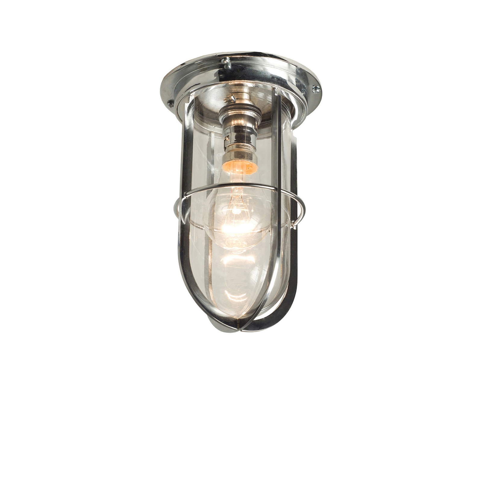 Vertoon produk 7203 Ship's Companionway With Guard, Chrome Plated, Clear Glass van vervaardiger Original BTC