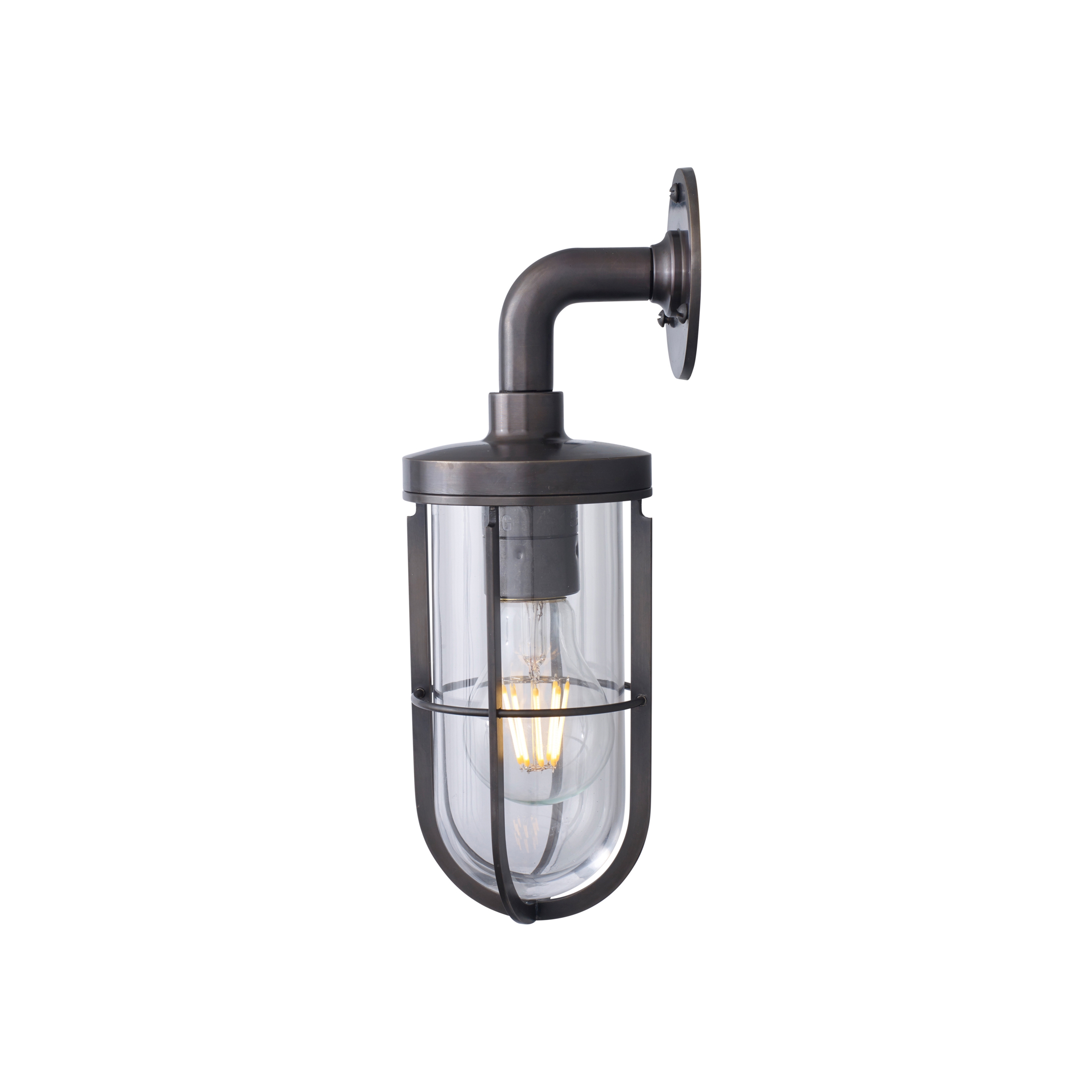 Mostra il prodotto 7207 Weatherproof Ship's Well Glass, Weathered Brass, Clear Glass del produttore Original BTC